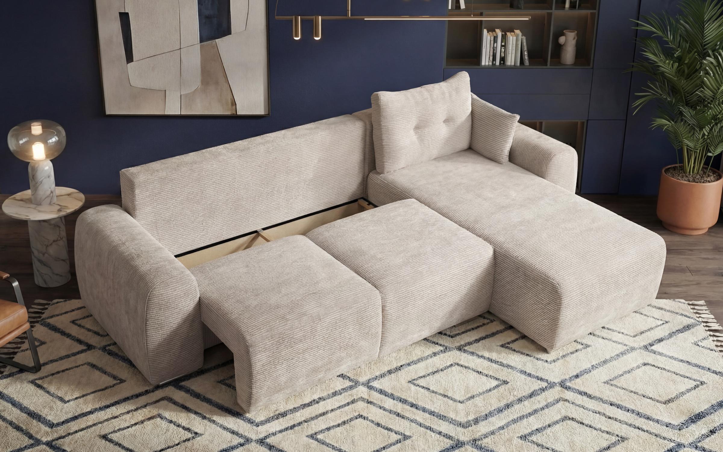 Extendable corner sofa Apollo Spring, light beige  7