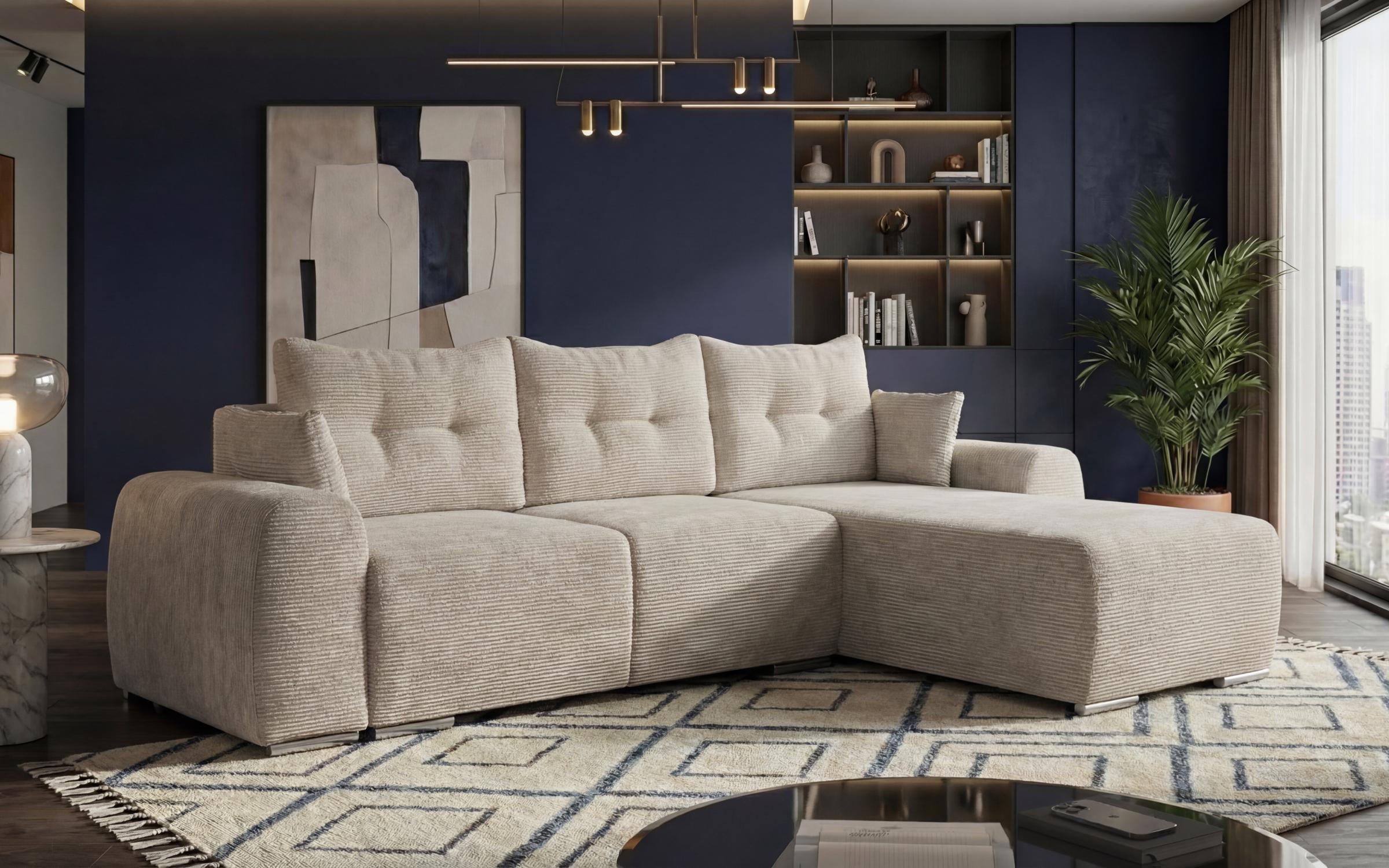 Extendable corner sofa Apollo Spring, light beige  4