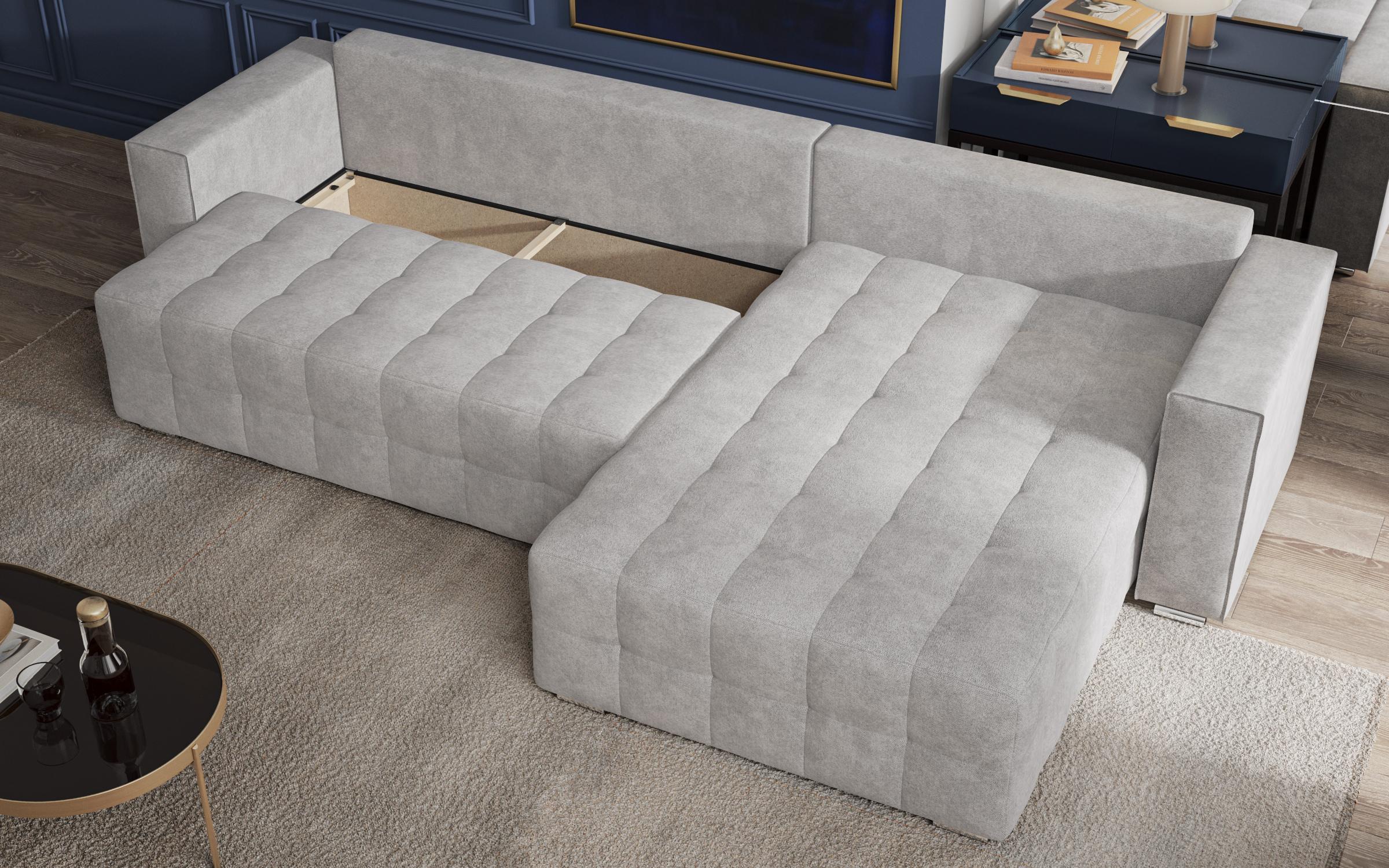Extendable corner sofa Balino, light grey  8
