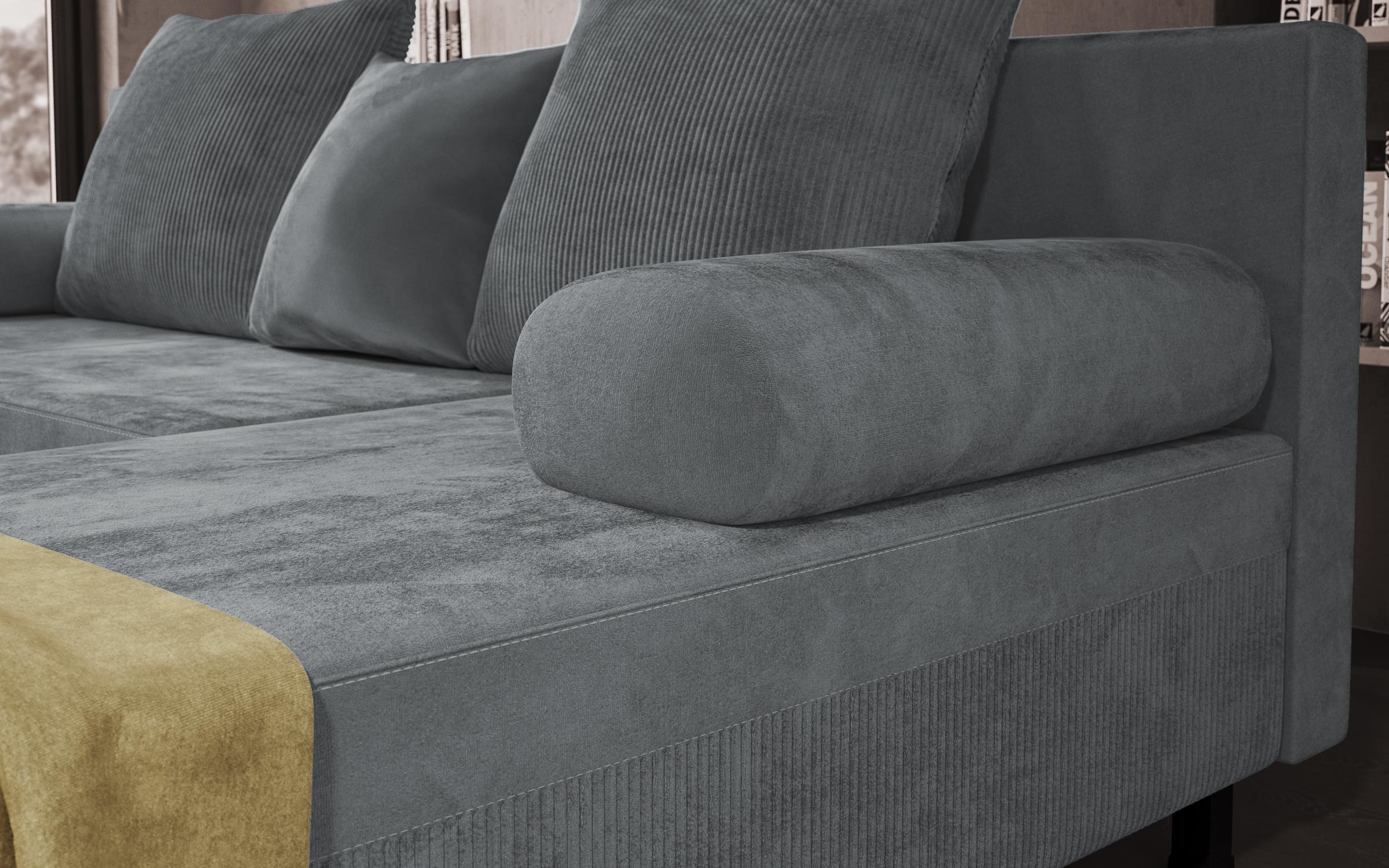 Extendable corner sofa Delano, grey  7