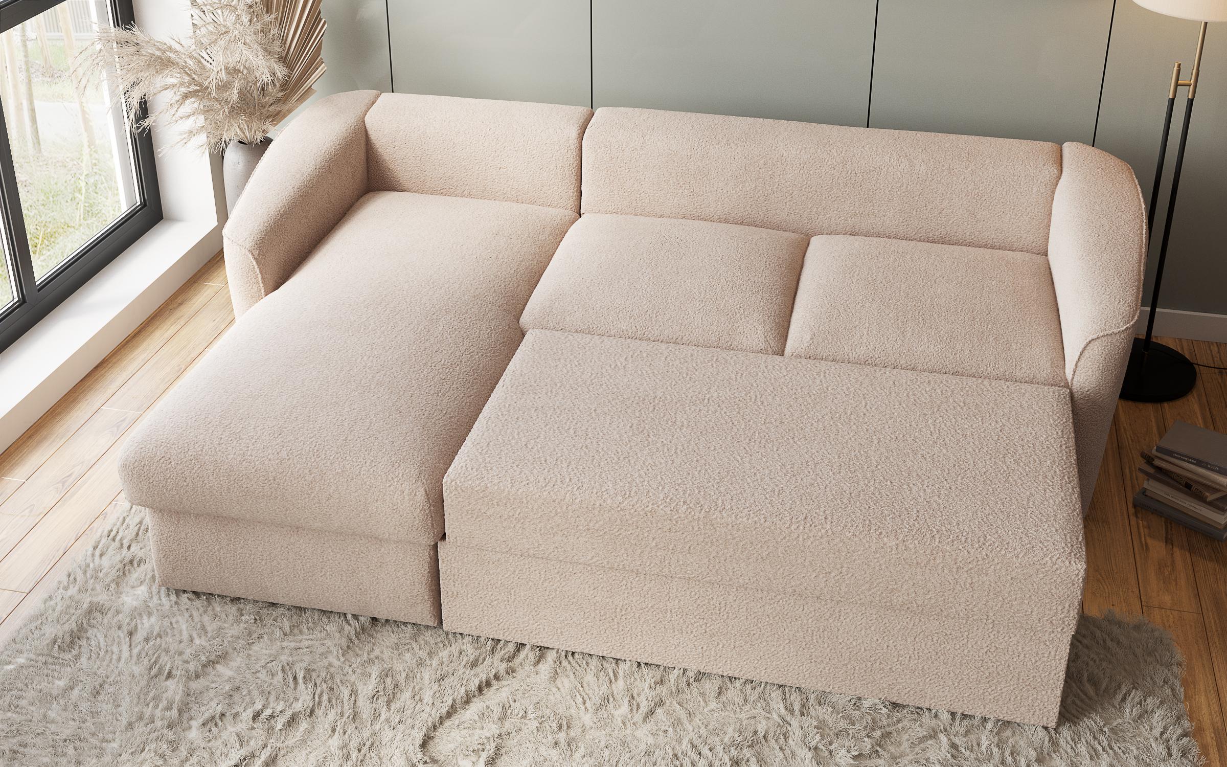 Extendable corner sofa Dorian, light beige  4