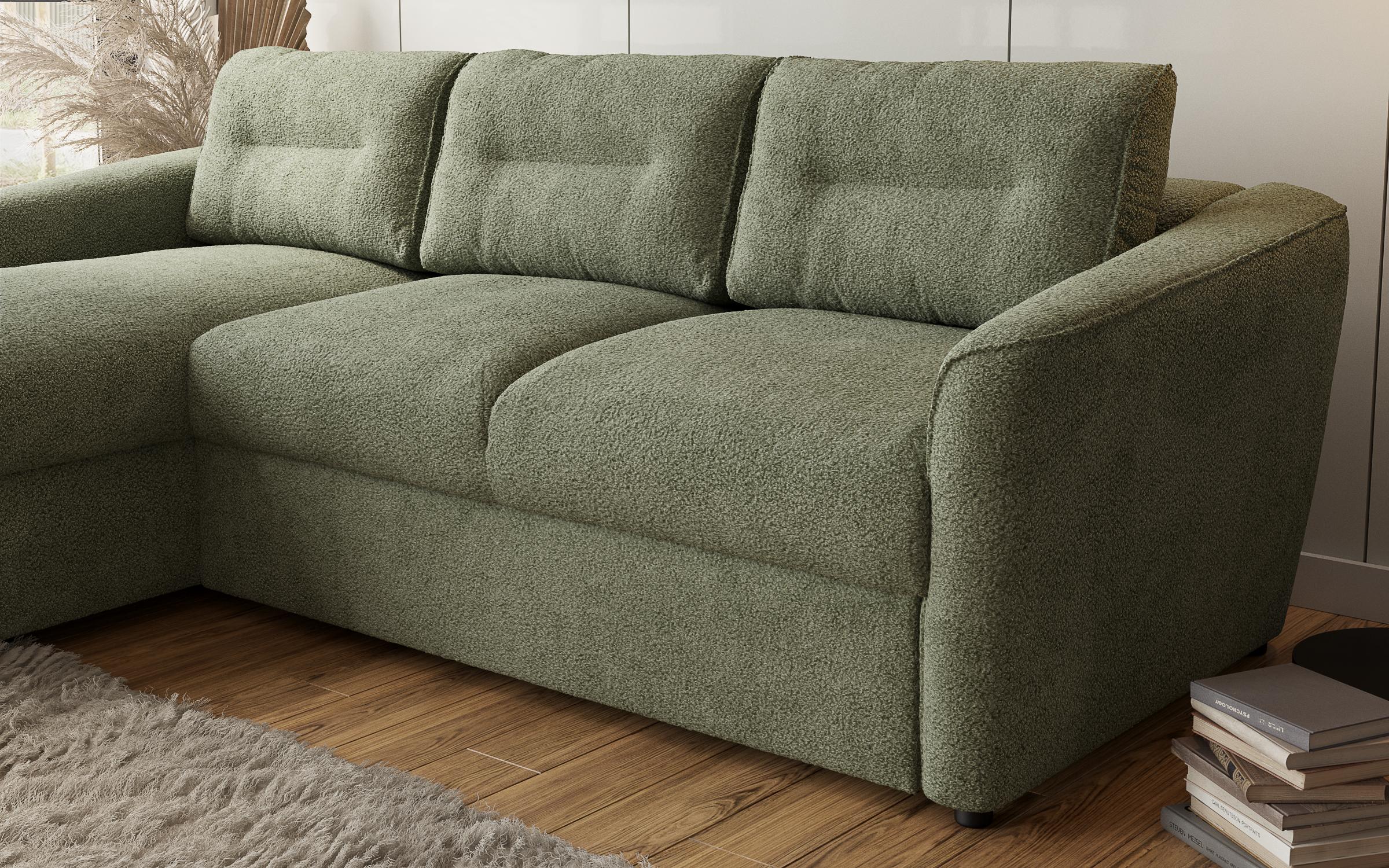 Extendable corner sofa Dorian, green  5