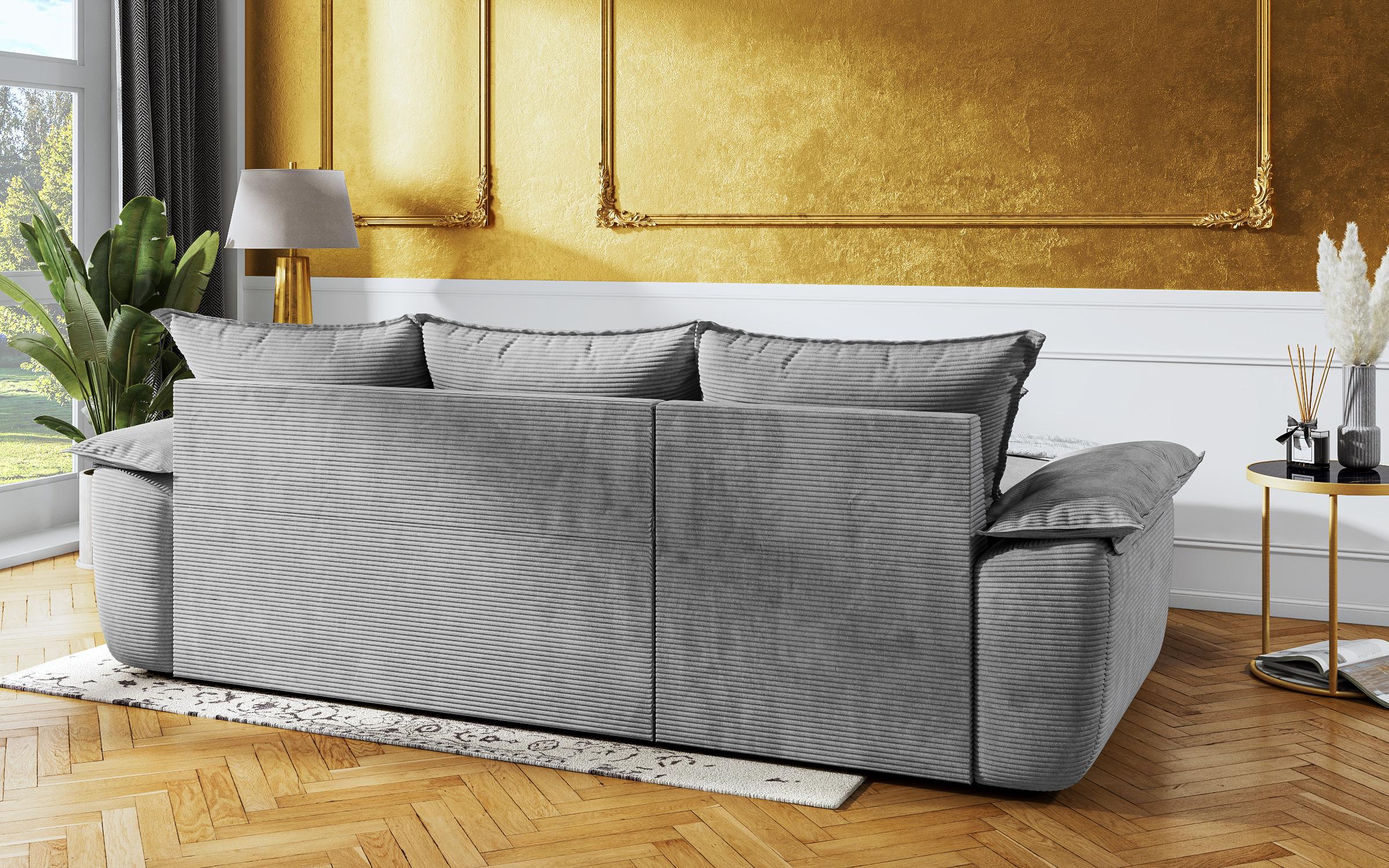 Extendable corner sofa Elzas, light grey  8