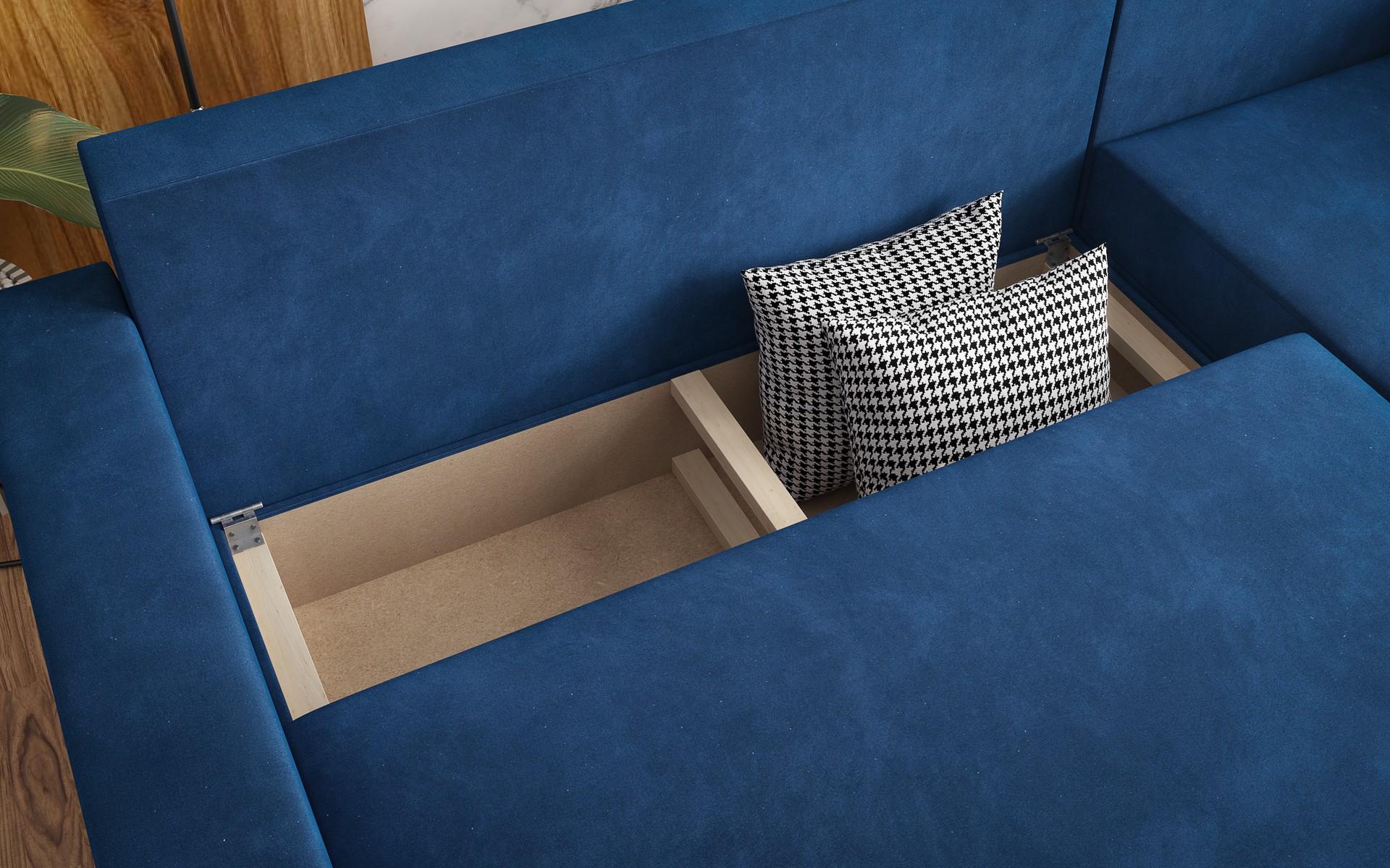 Extendable corner sofa Fabiola, blue  8
