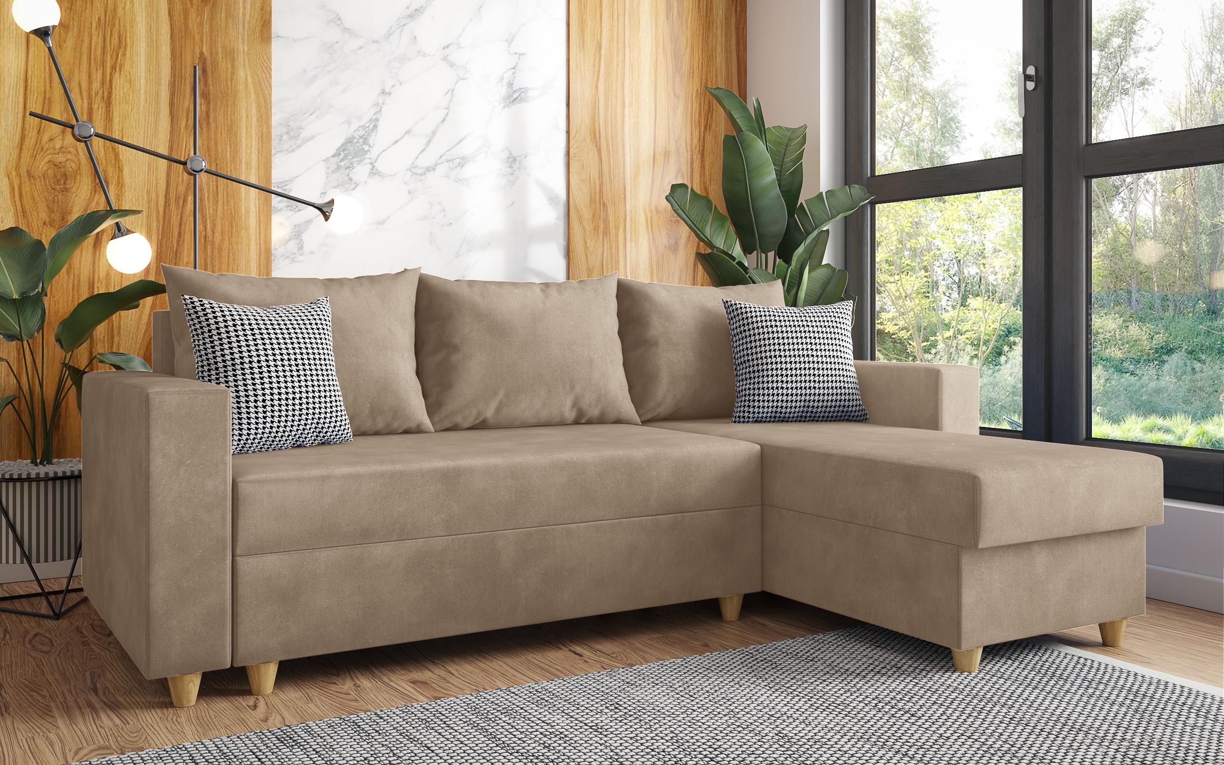 Extendable corner sofa Fabiola, beige  6