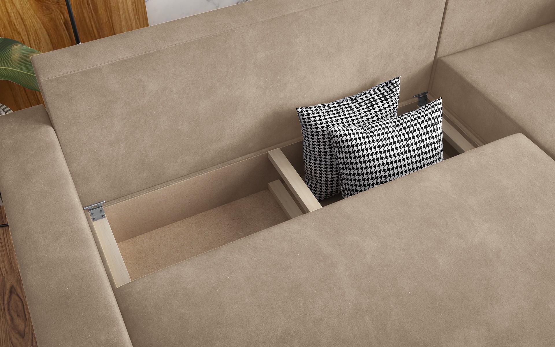 Extendable corner sofa Fabiola, beige  9