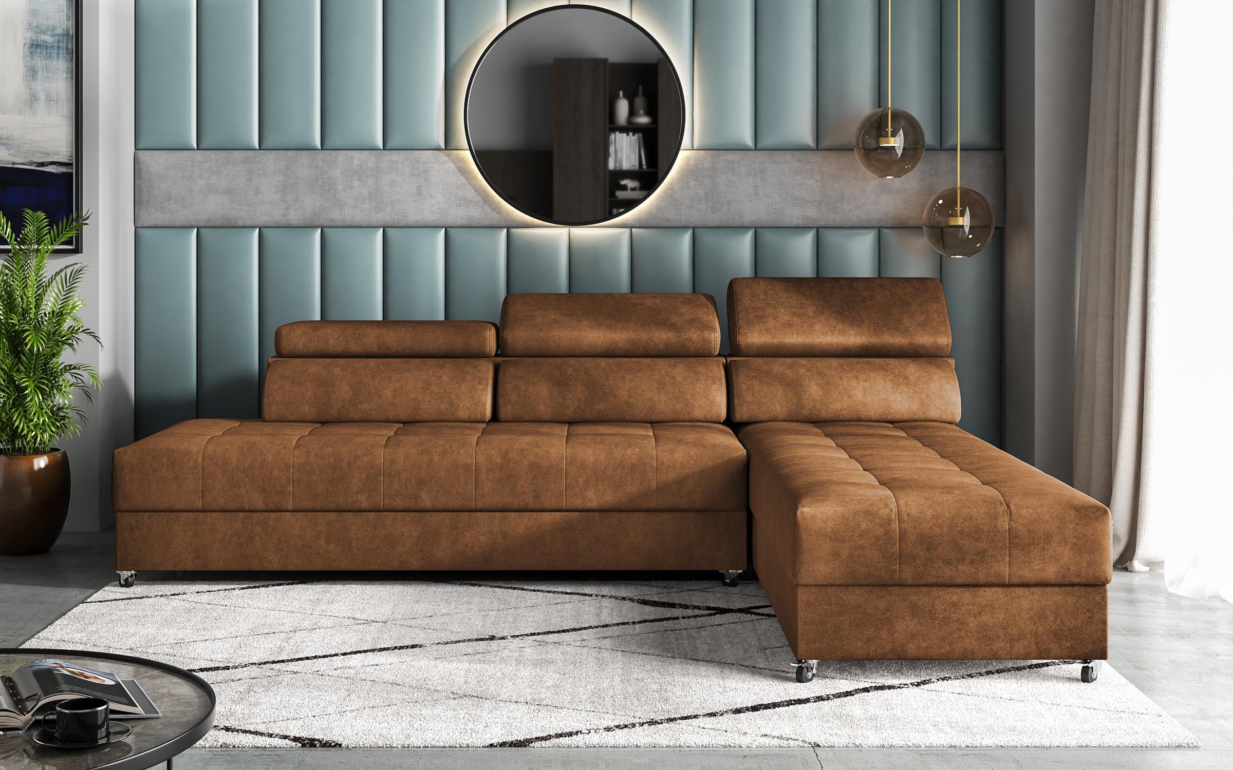 Living room corner Galance Nova, orange  1