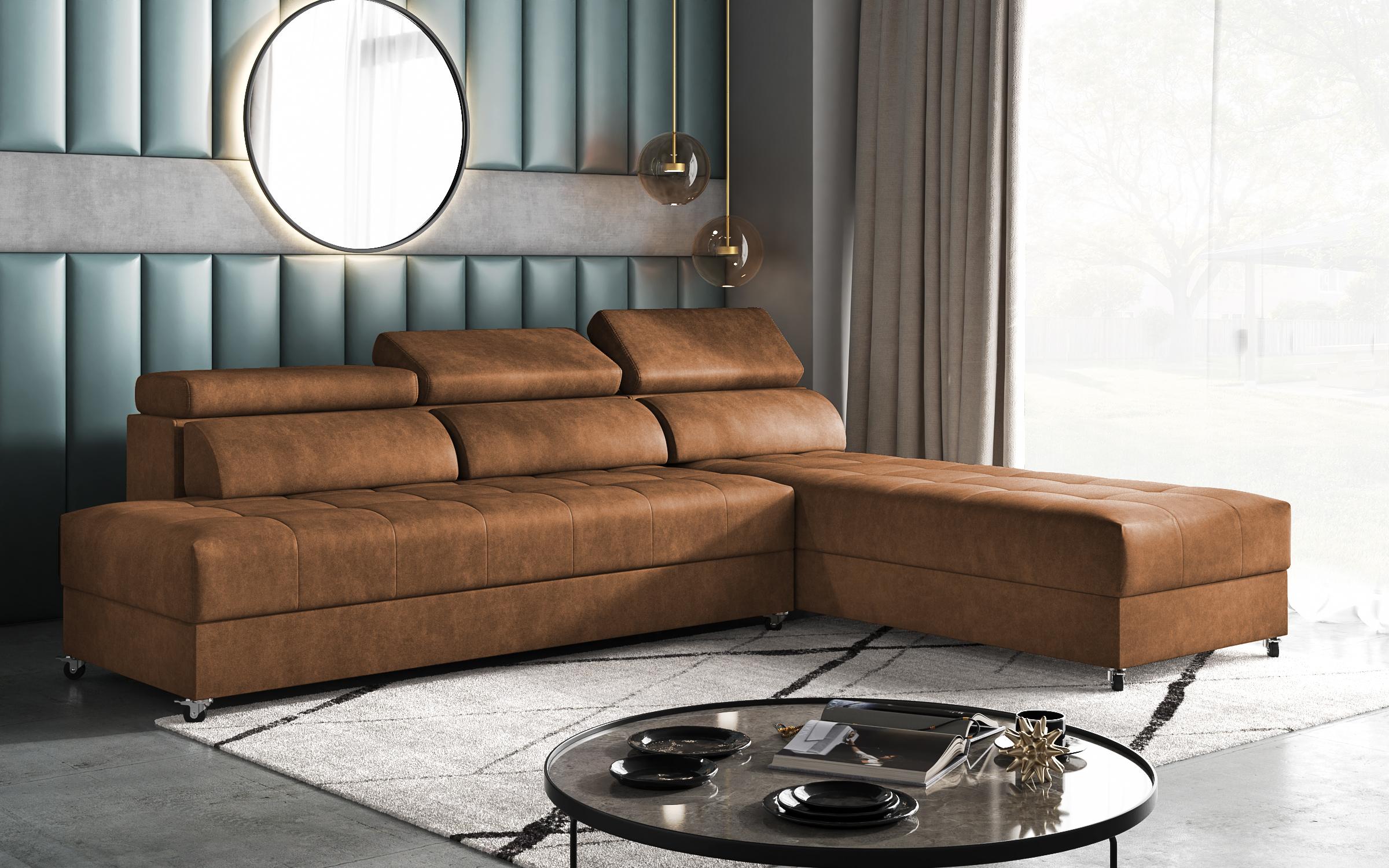Living room corner Galance Nova, orange  3