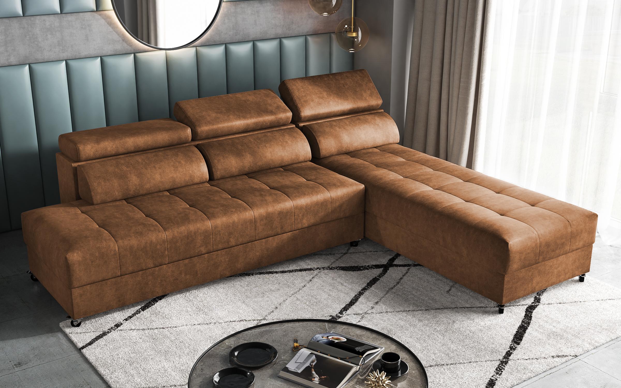 Living room corner Galance Nova, orange  5