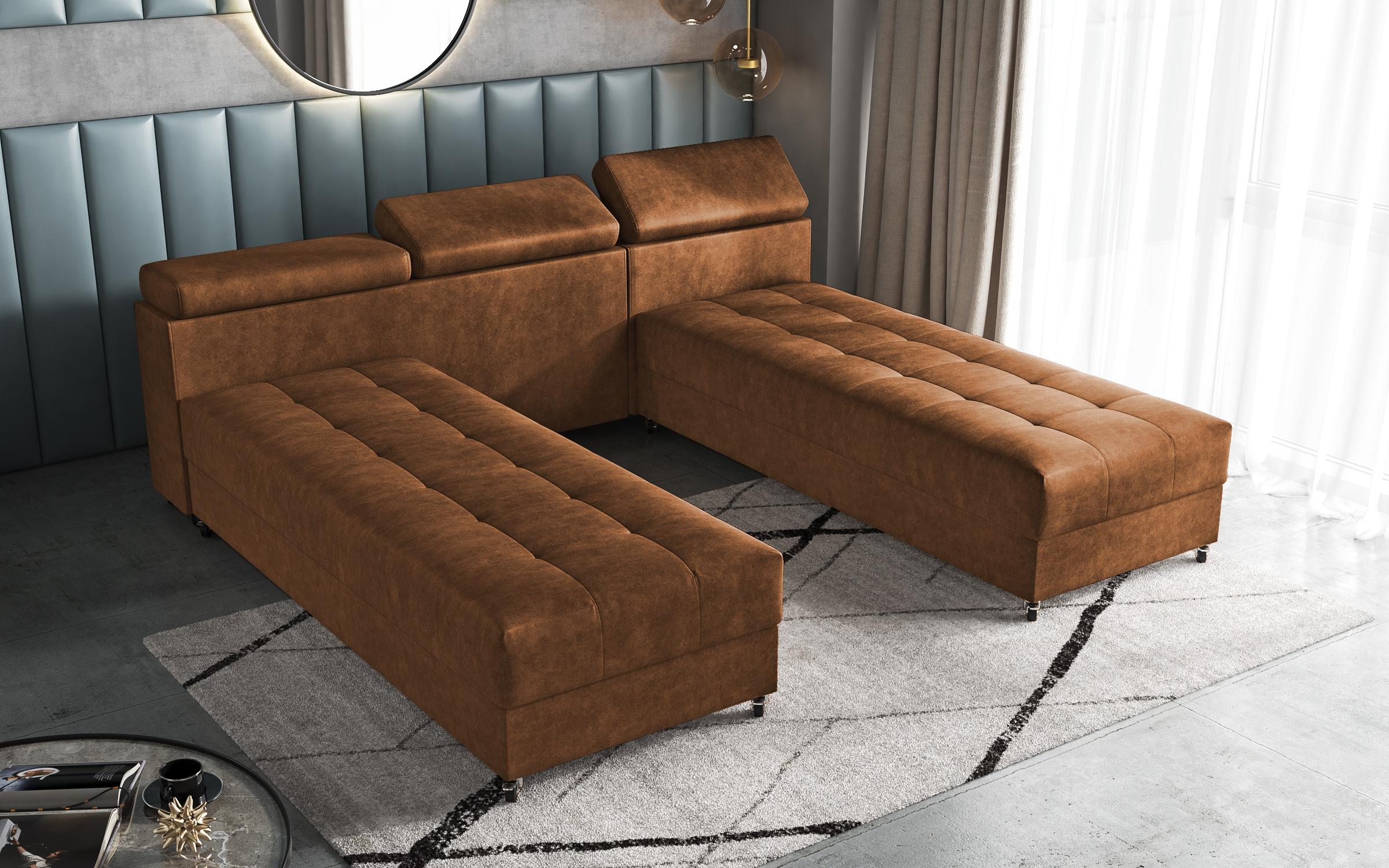 Living room corner Galance Nova, orange  7