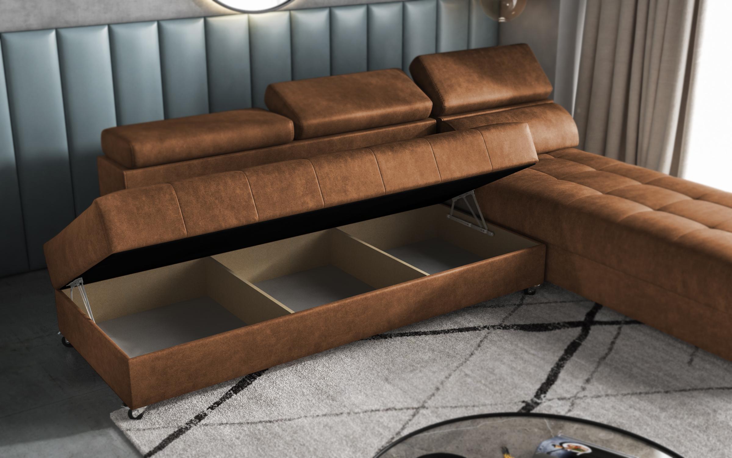 Living room corner Galance Nova, orange  8