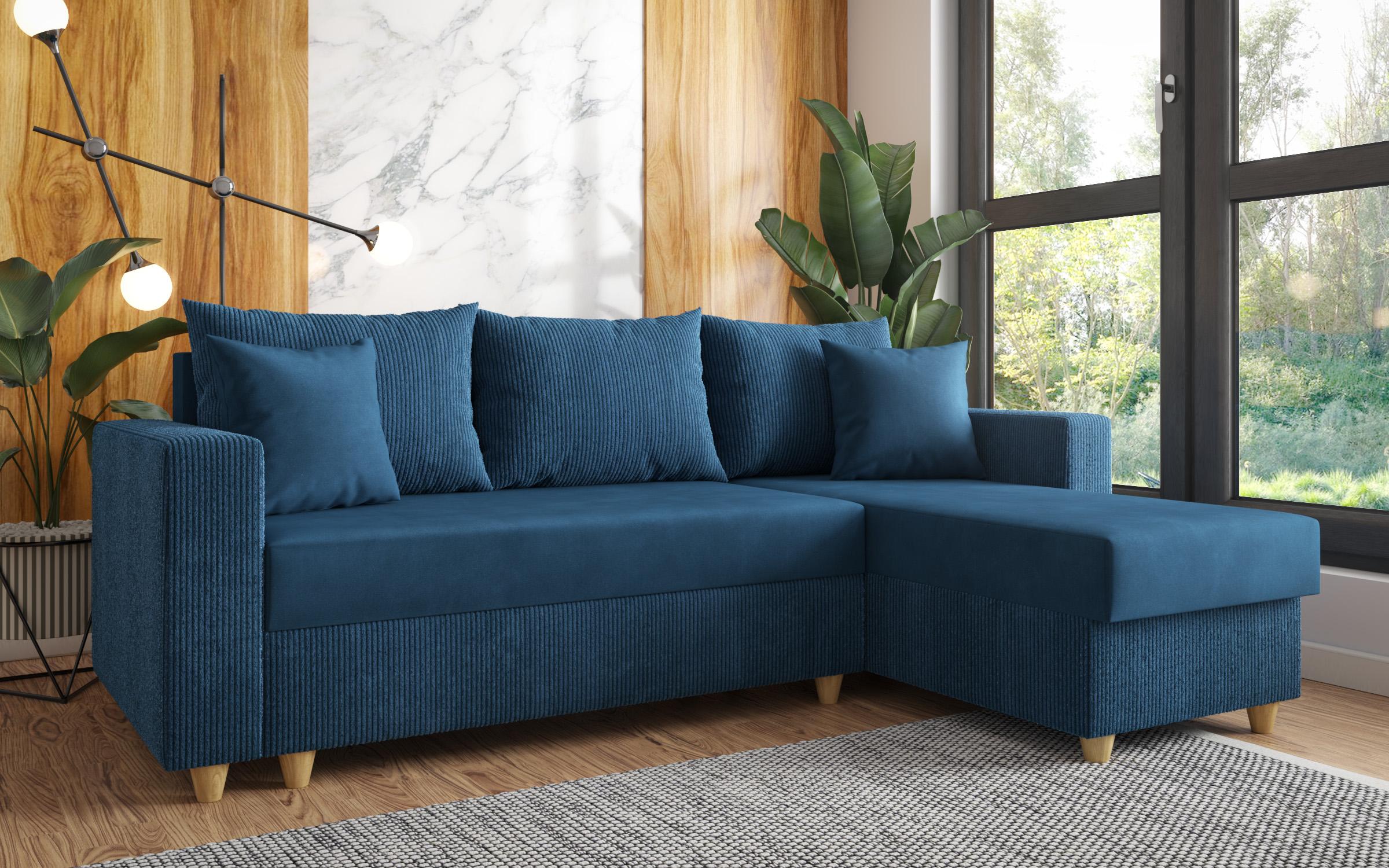 Extendable corner sofa Phoenix, blue  3
