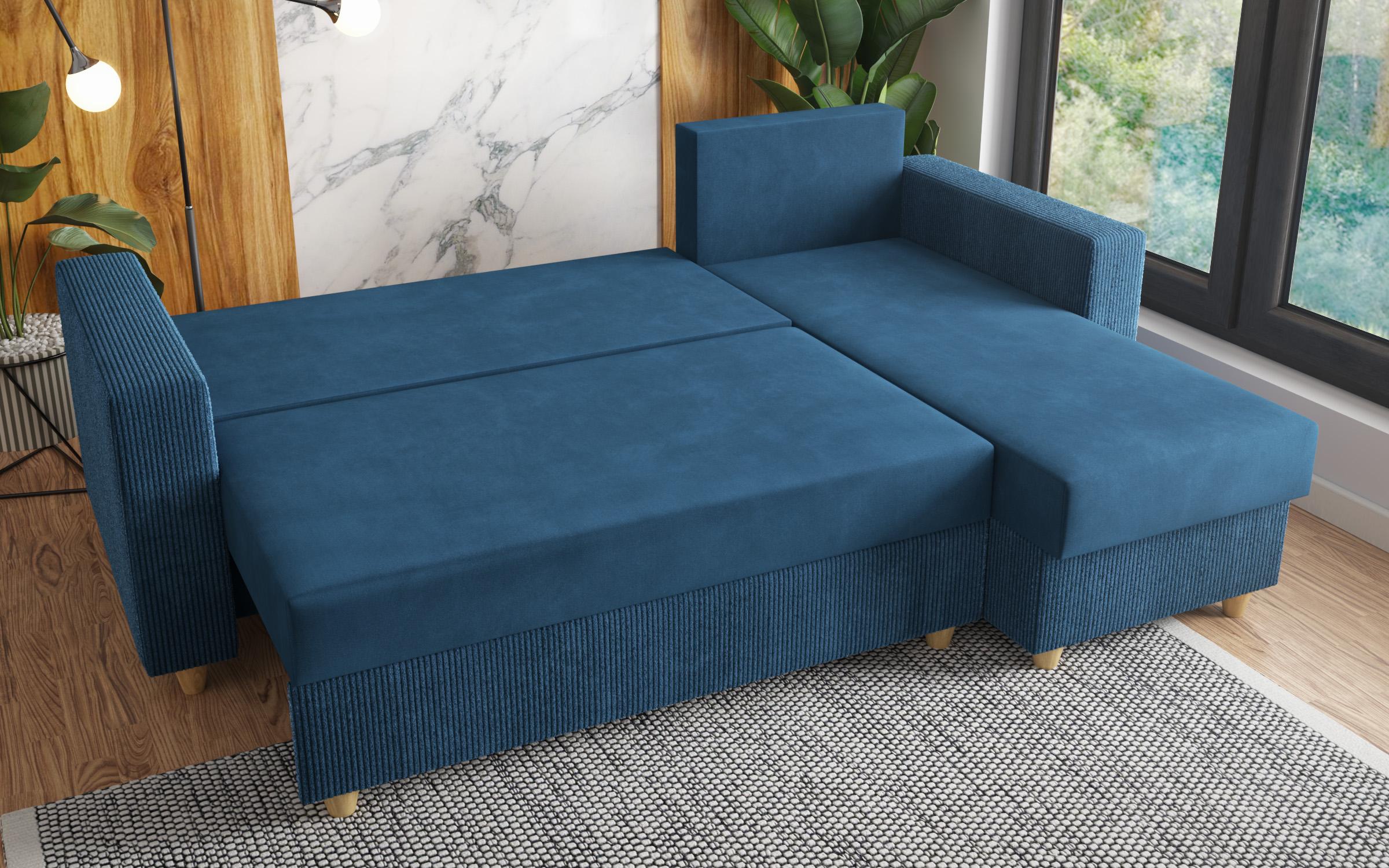 Extendable corner sofa Phoenix, blue  4