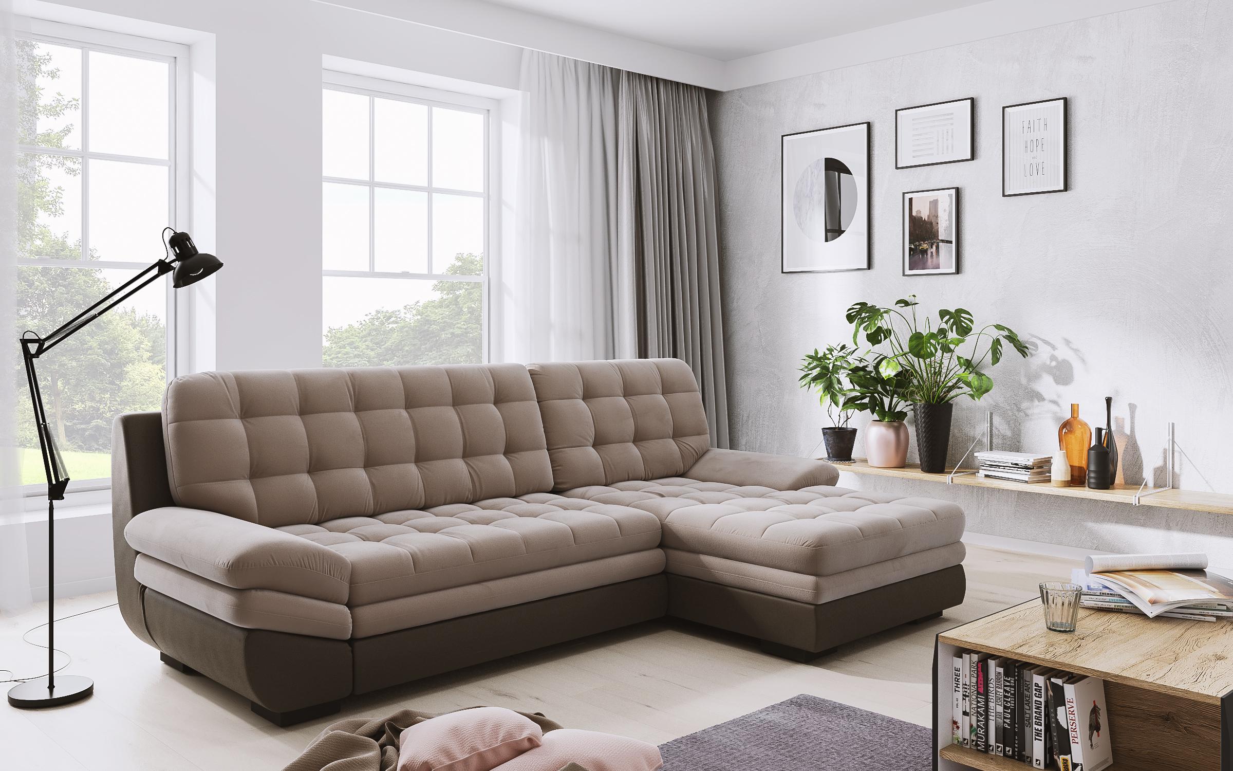 Extendable corner sofa Hazart, beige  4