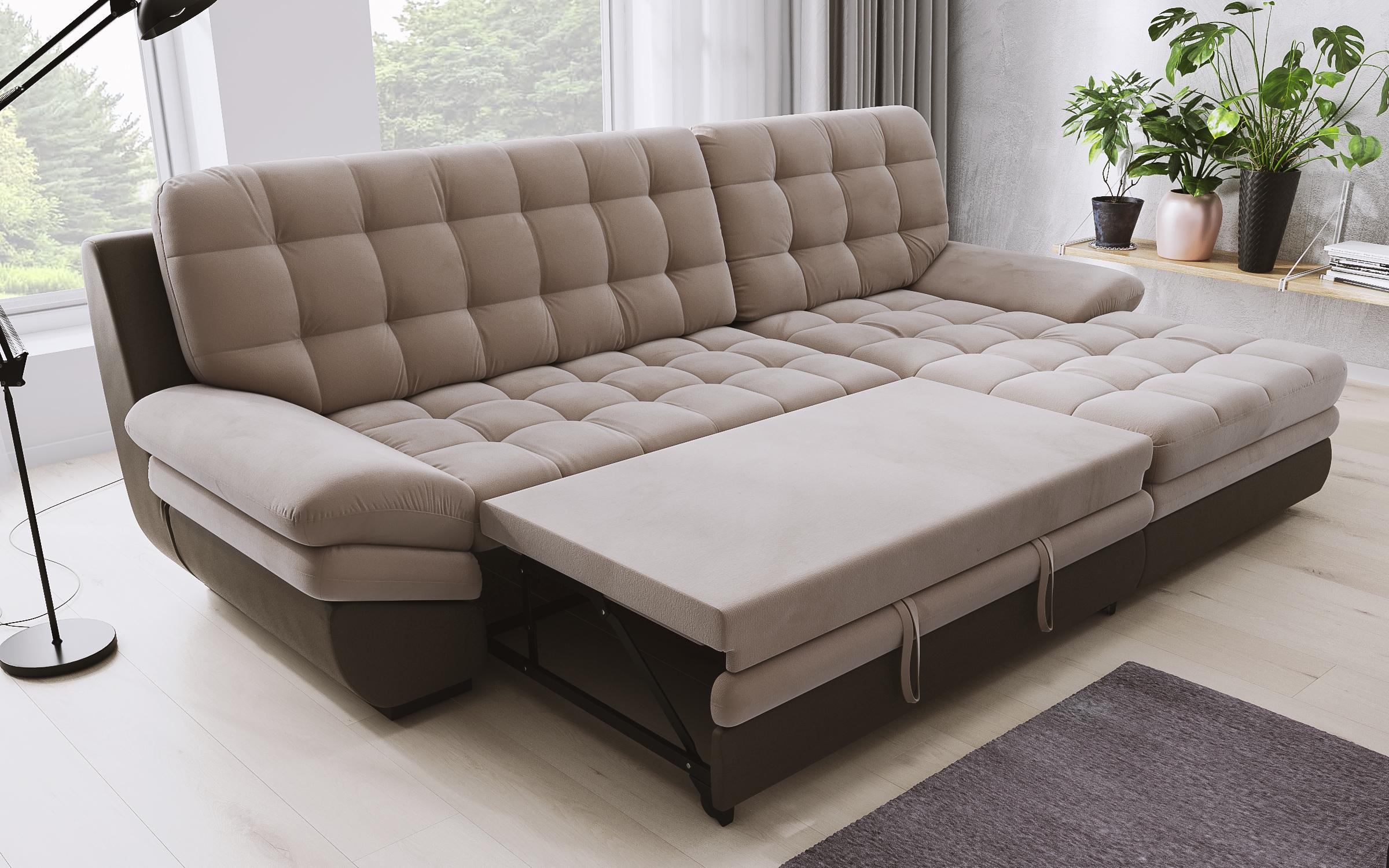 Extendable corner sofa Hazart, beige  9