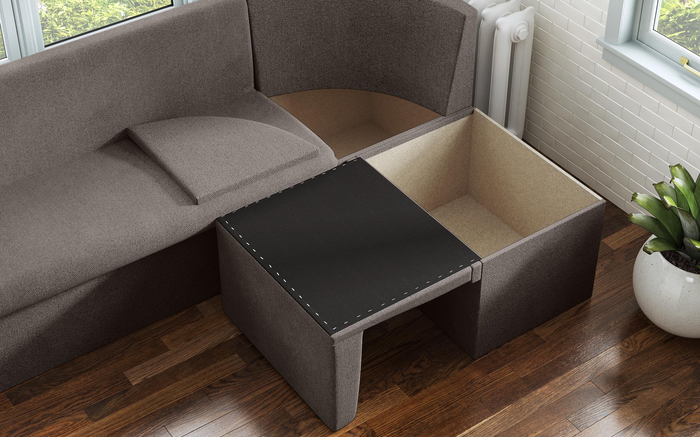 Extendable kitchen corner Julian, grey brown  7