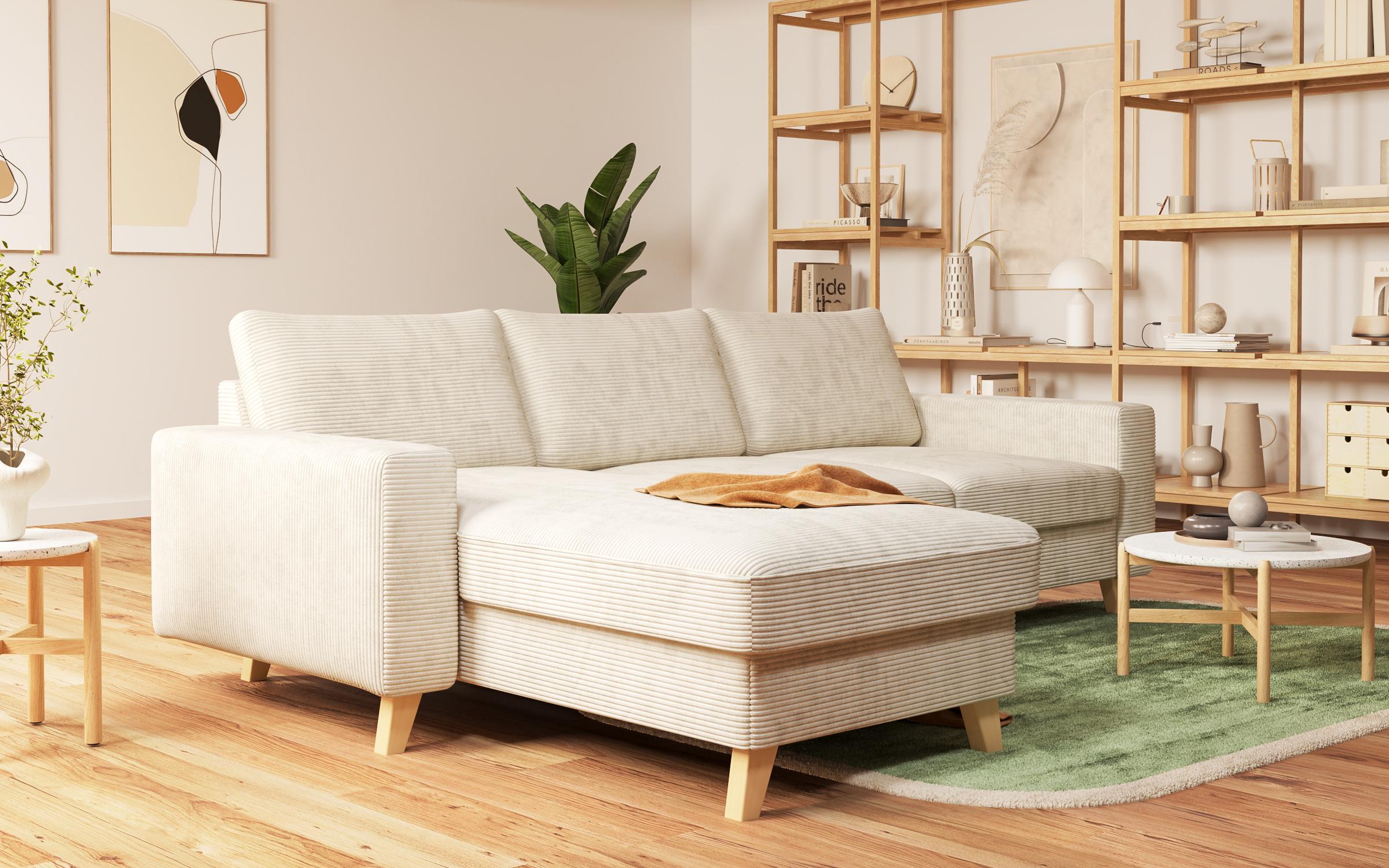 Extendable corner sofa Marden, beige  4