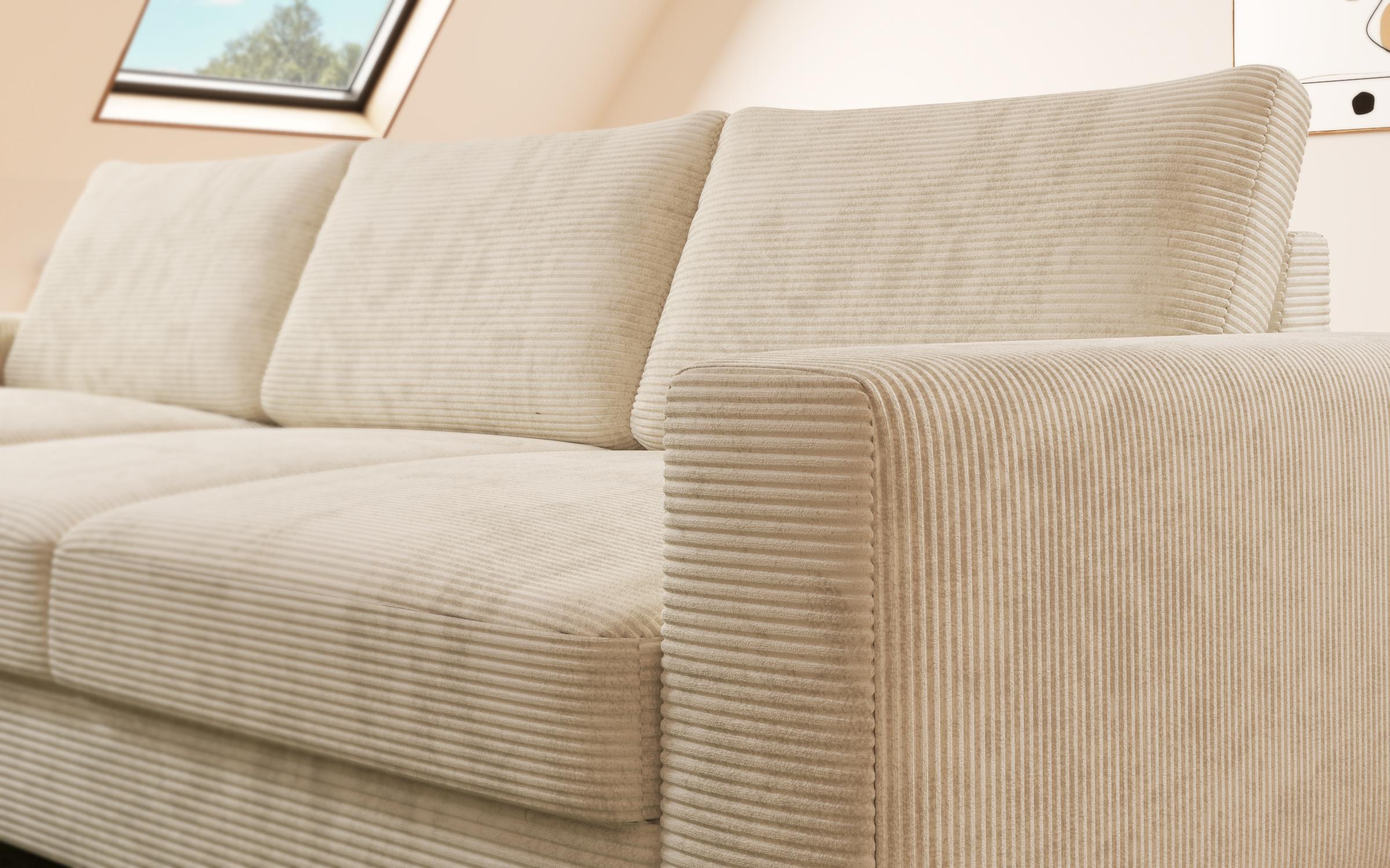 Extendable corner sofa Marden, beige  5