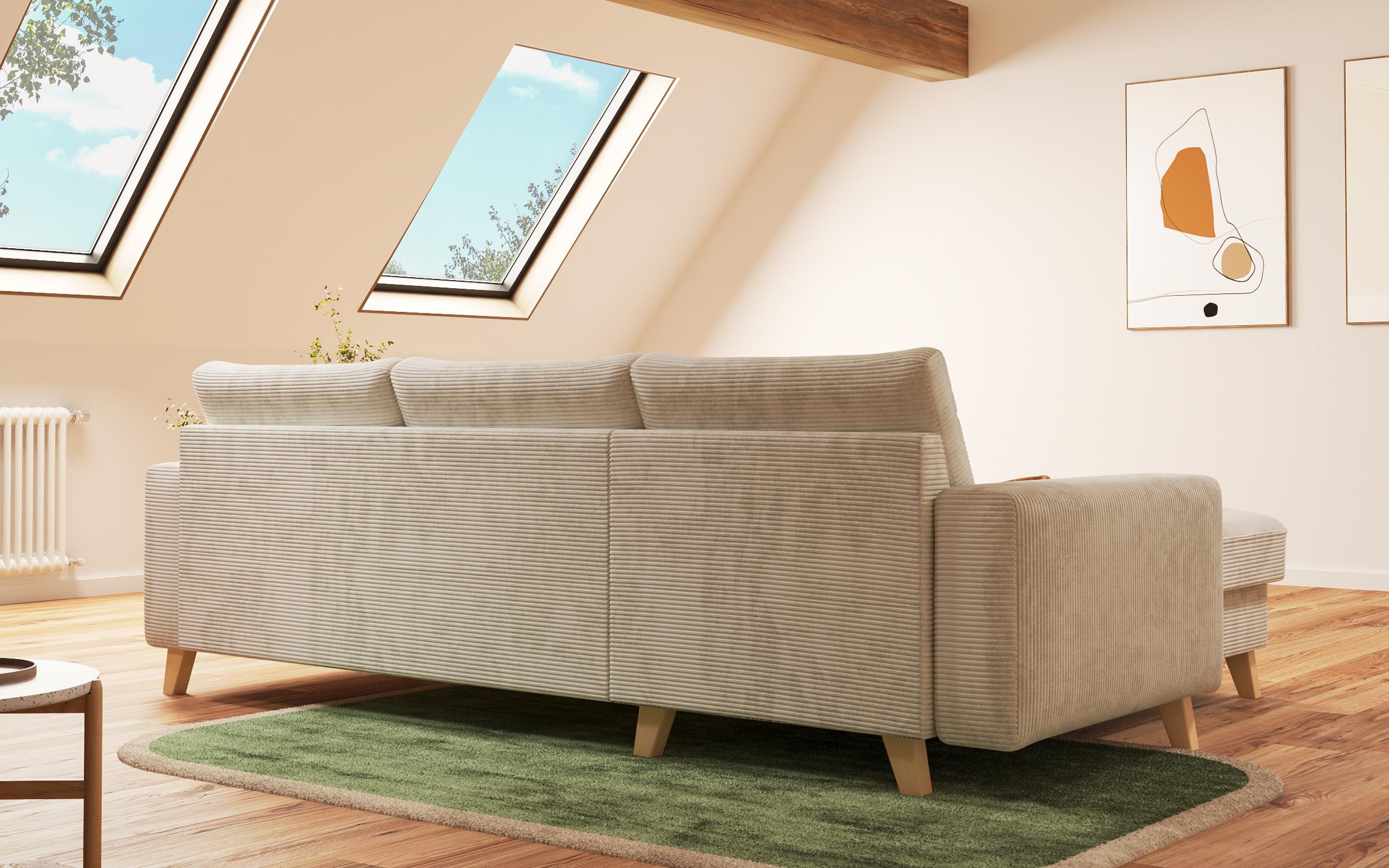 Extendable corner sofa Marden, beige  7