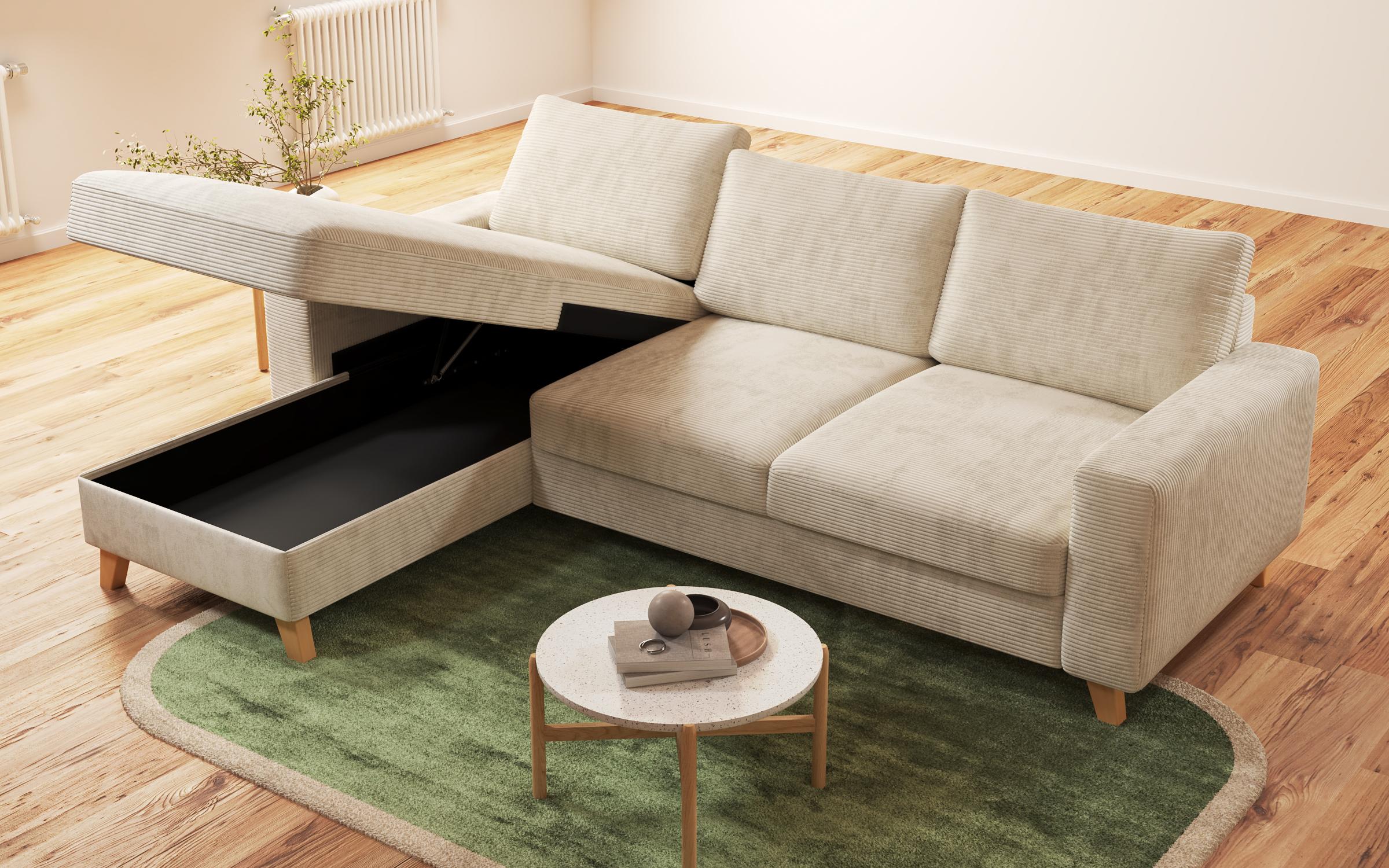 Extendable corner sofa Marden, beige  8