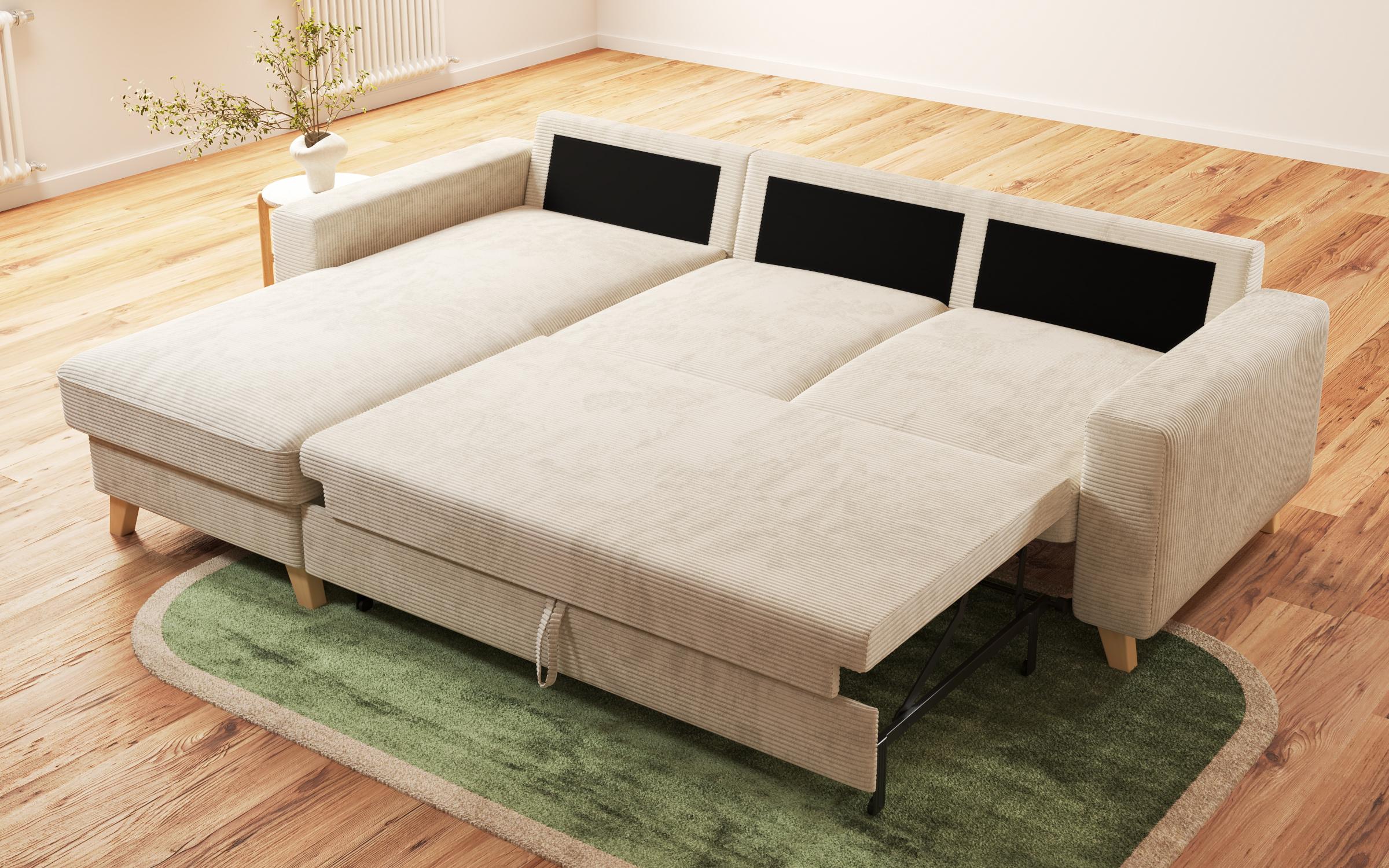 Extendable corner sofa Marden, beige  9