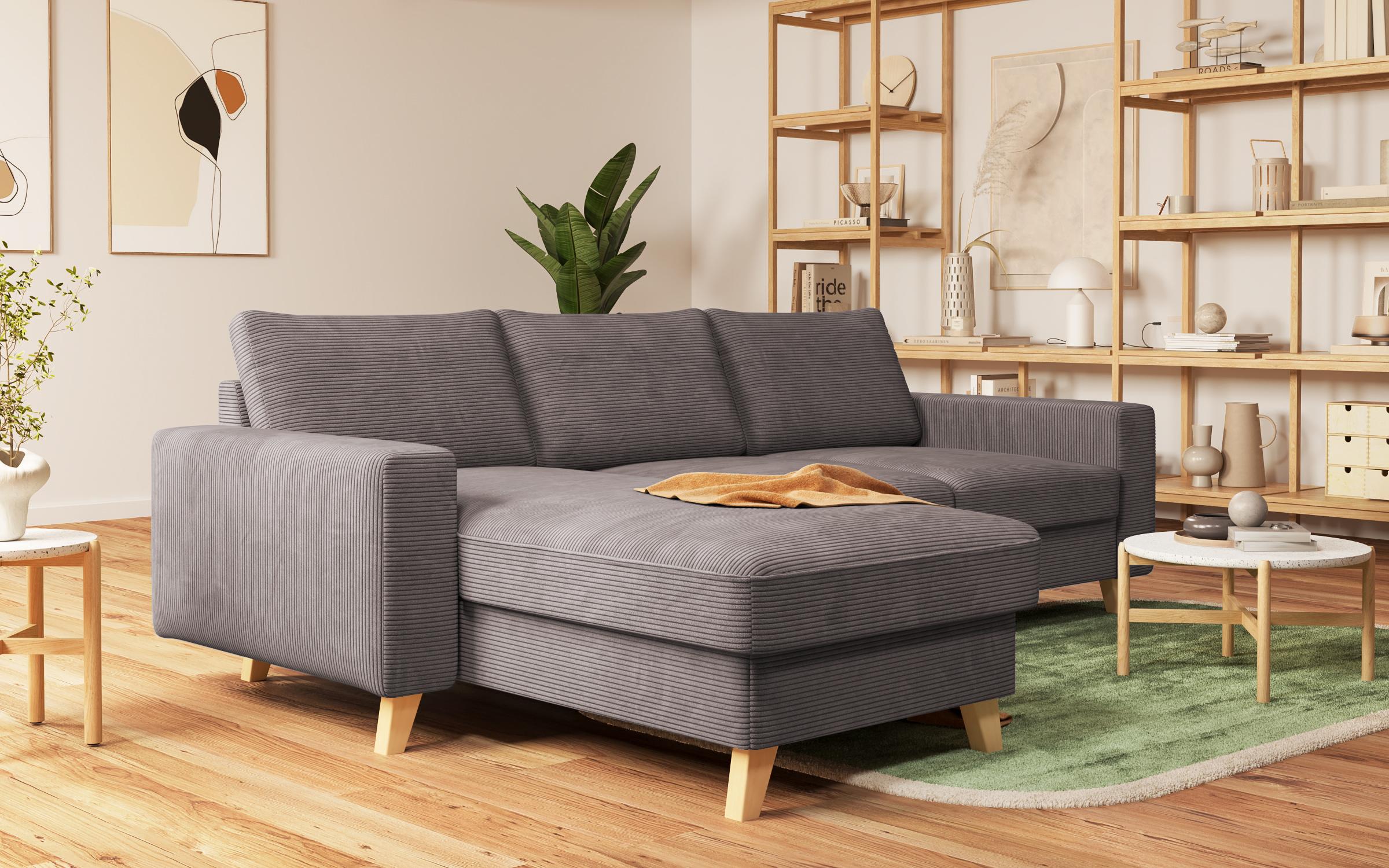 Extendable corner sofa Marden, light brown  4