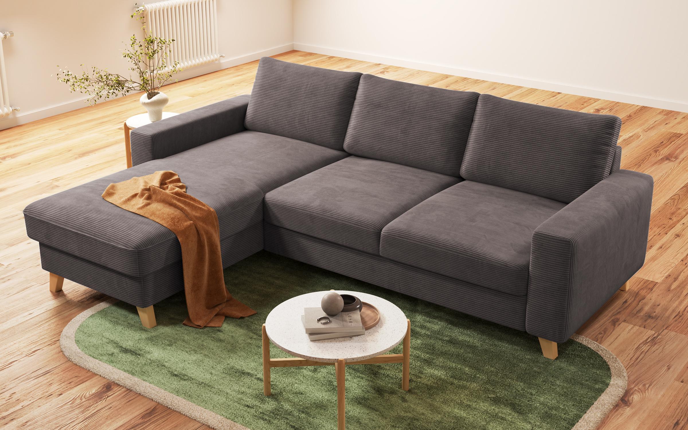 Extendable corner sofa Marden, light brown  5