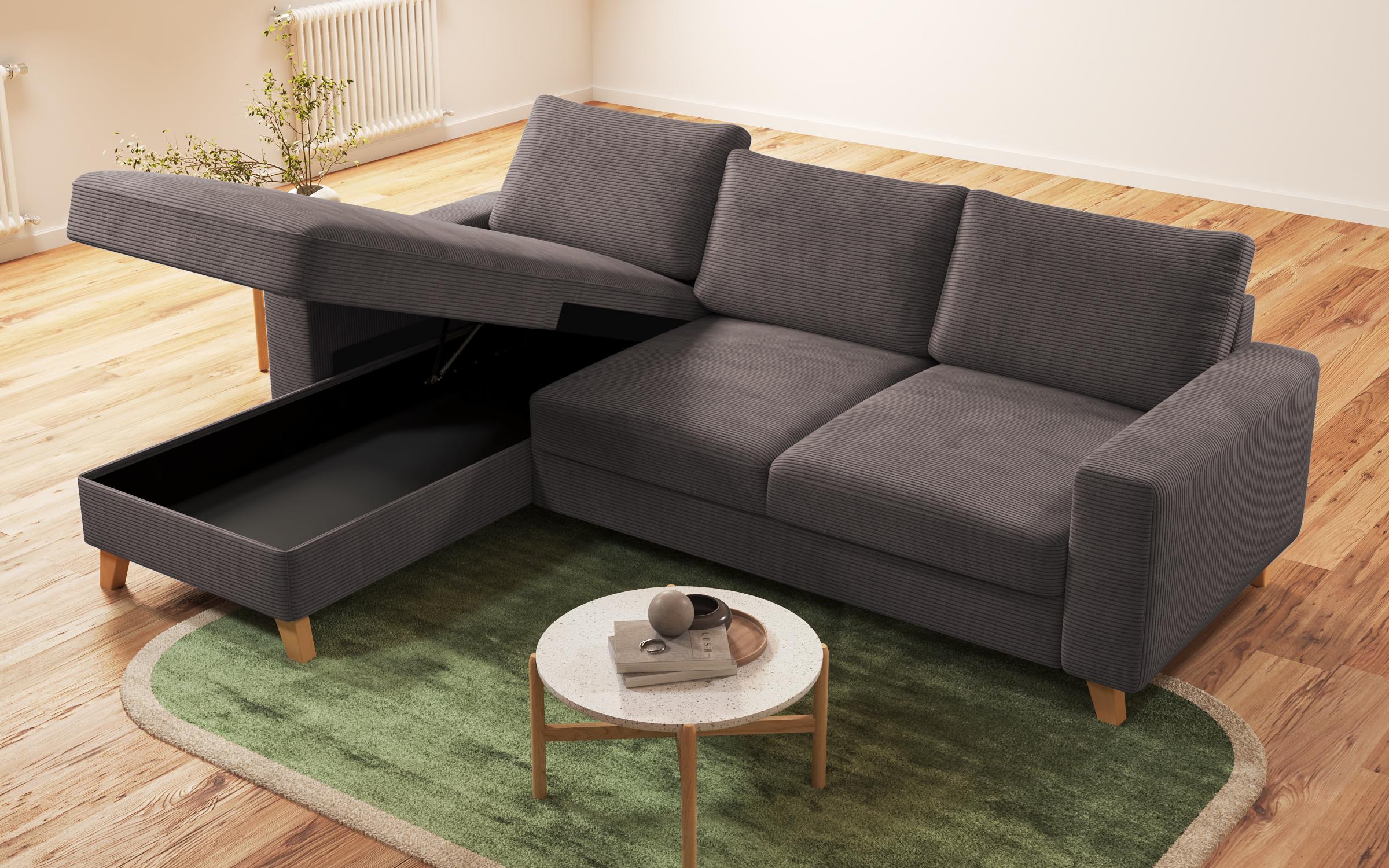 Extendable corner sofa Marden, light brown  7