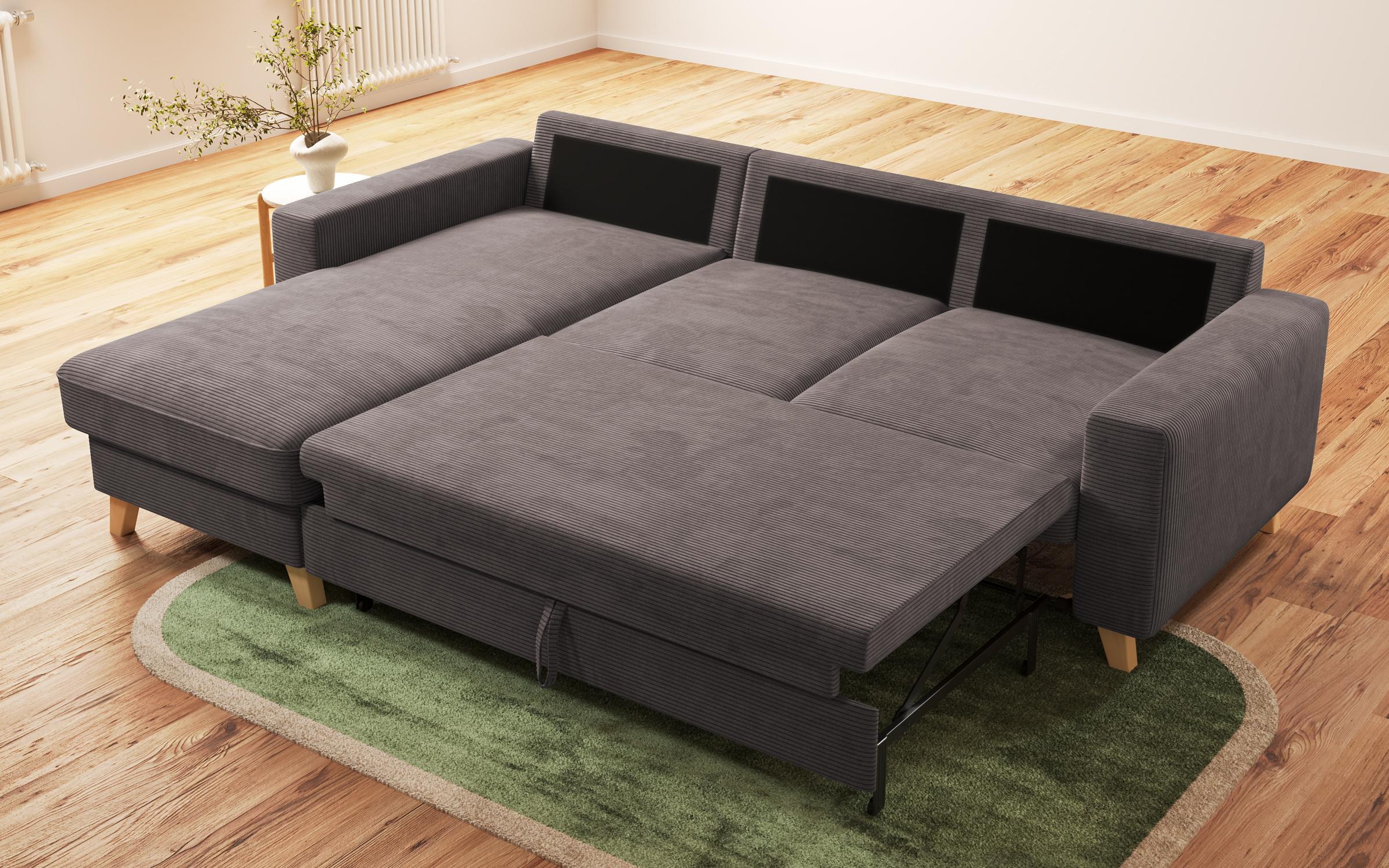 Extendable corner sofa Marden, light brown  8