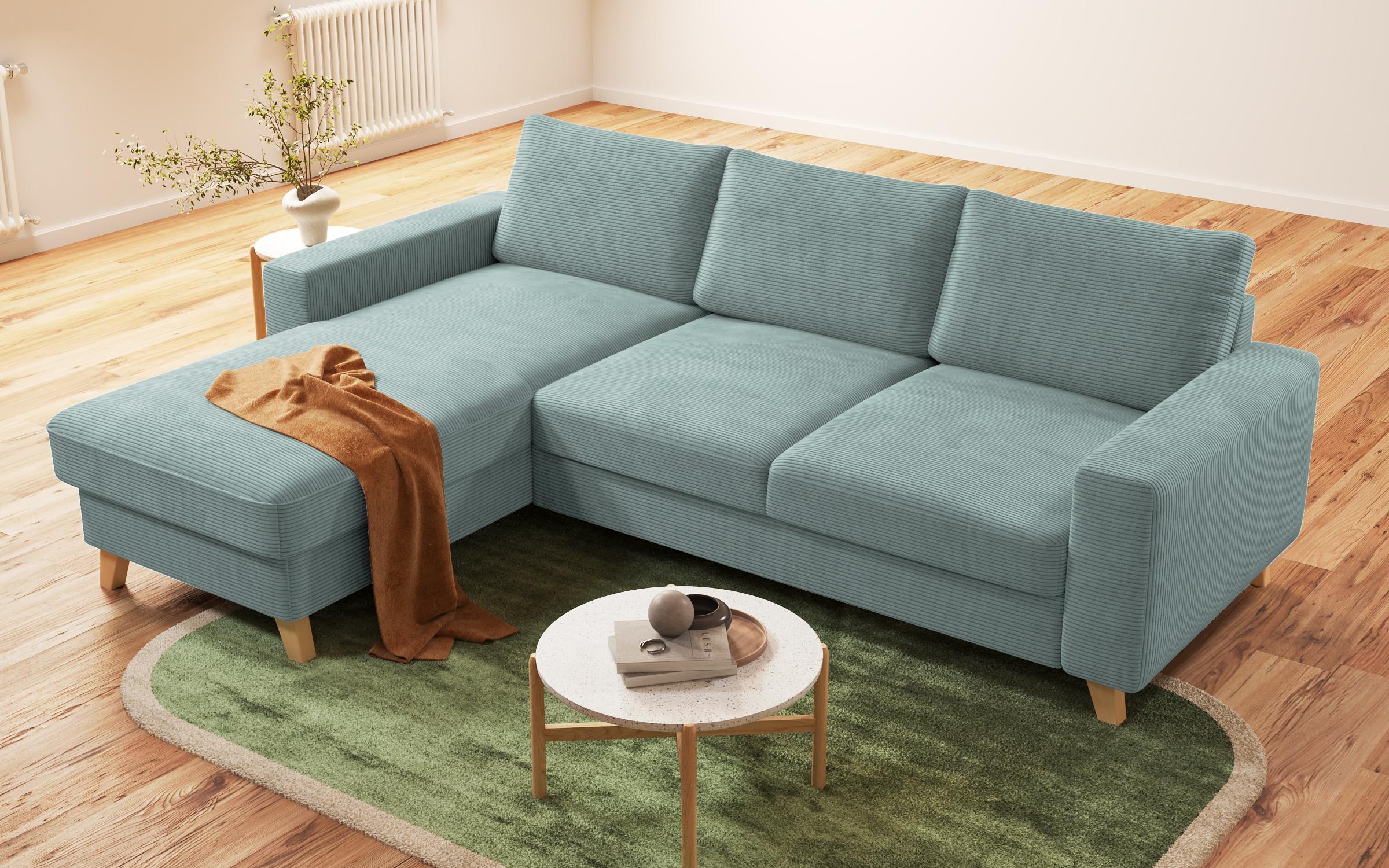 Extendable corner sofa Marden, mint  6