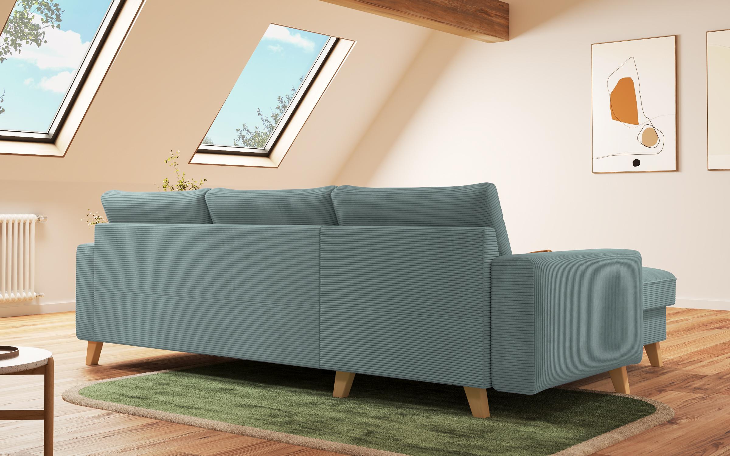 Extendable corner sofa Marden, mint  7