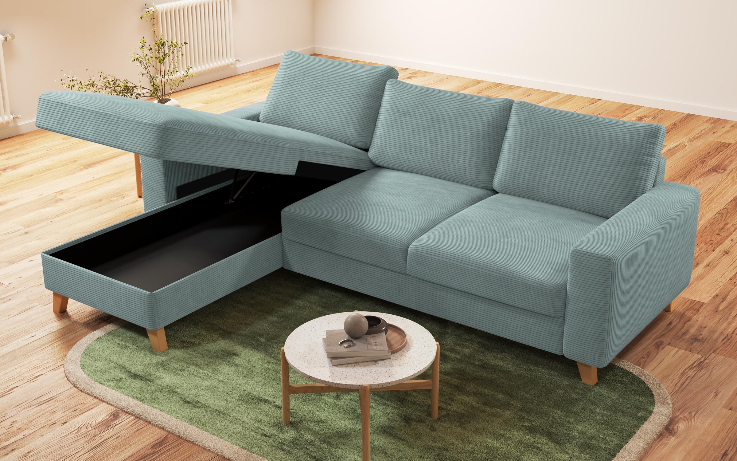 Extendable corner sofa Marden, mint  8