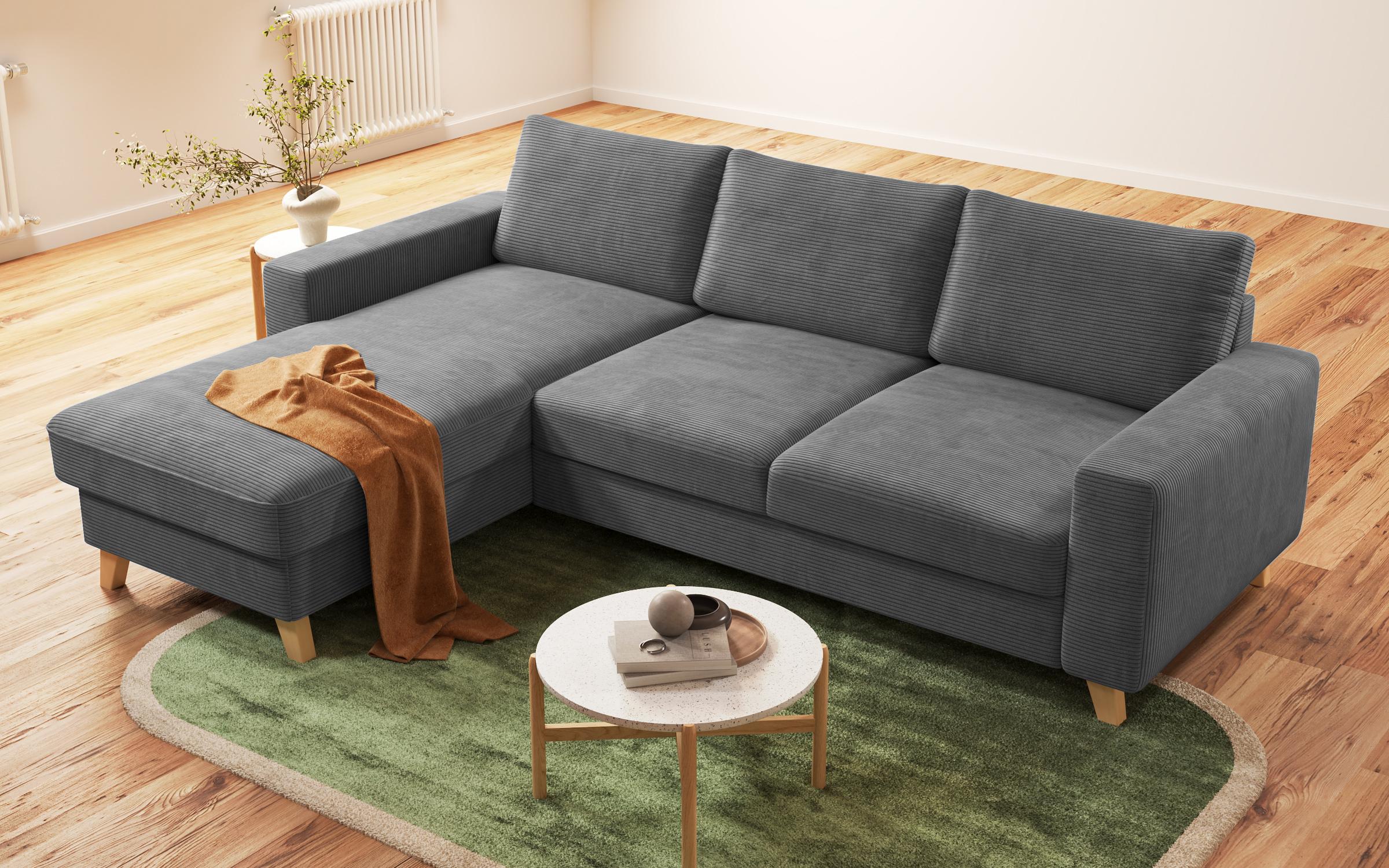 Extendable corner sofa Marden, dark grey  6
