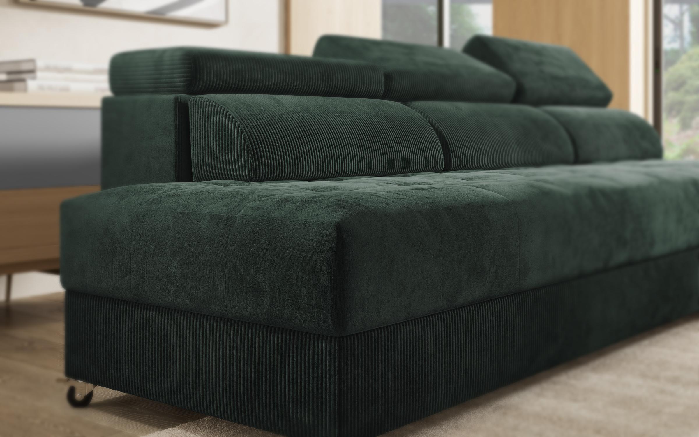 Living room corner Galance Nova, green  7