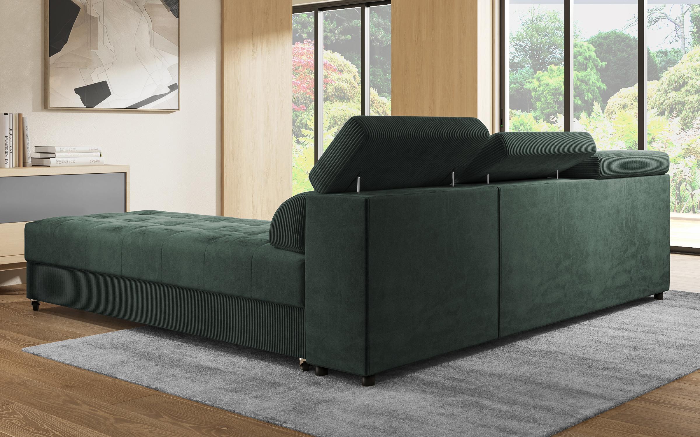 Living room corner Galance Nova, green  8