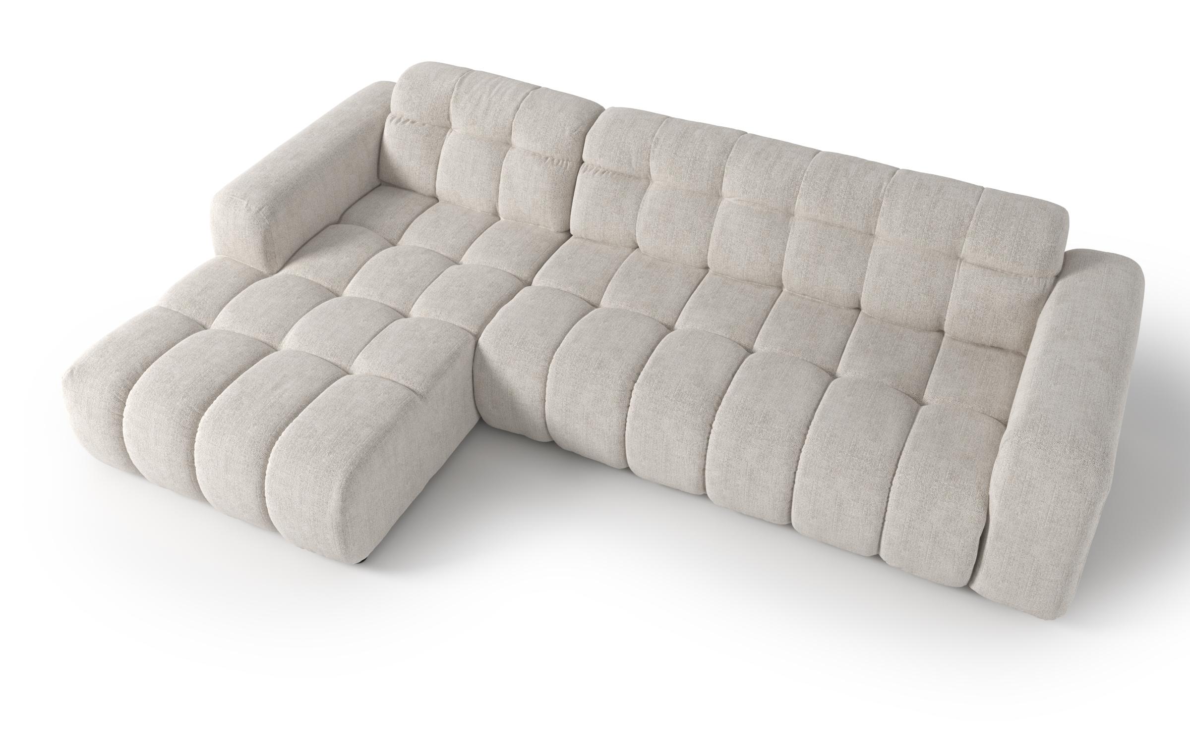 Extendable corner sofa with electric mechanism Modera, white  7