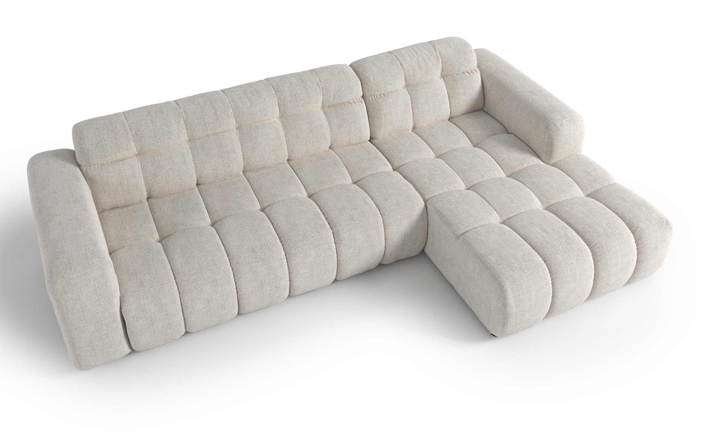 Extendable corner sofa with electric mechanism Modera, white  7