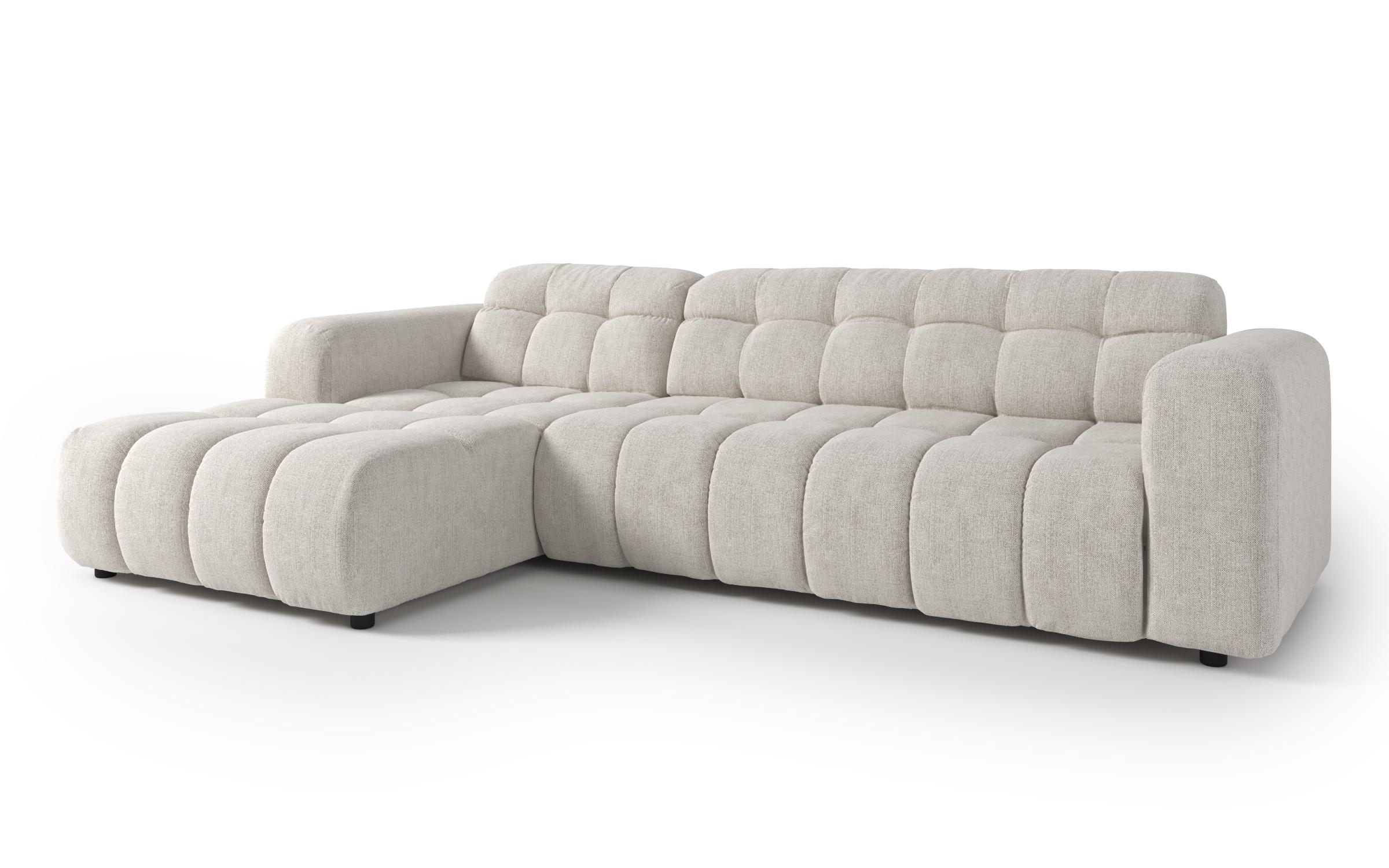 Extendable corner sofa with electric mechanism Modera, white  8