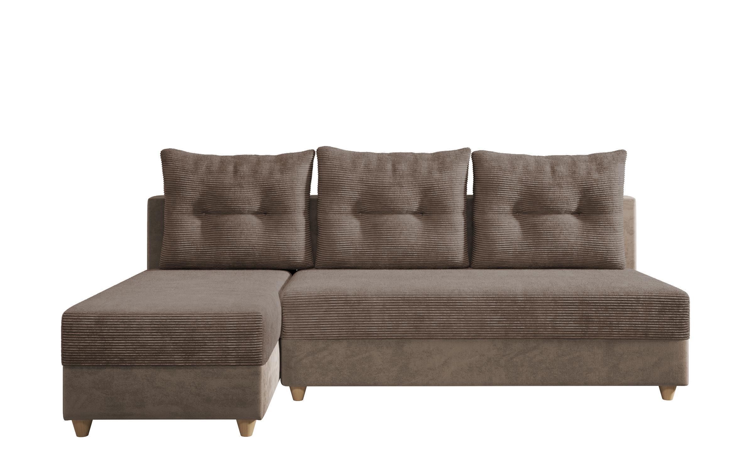 Extendable corner sofa Monten, dark beige  5