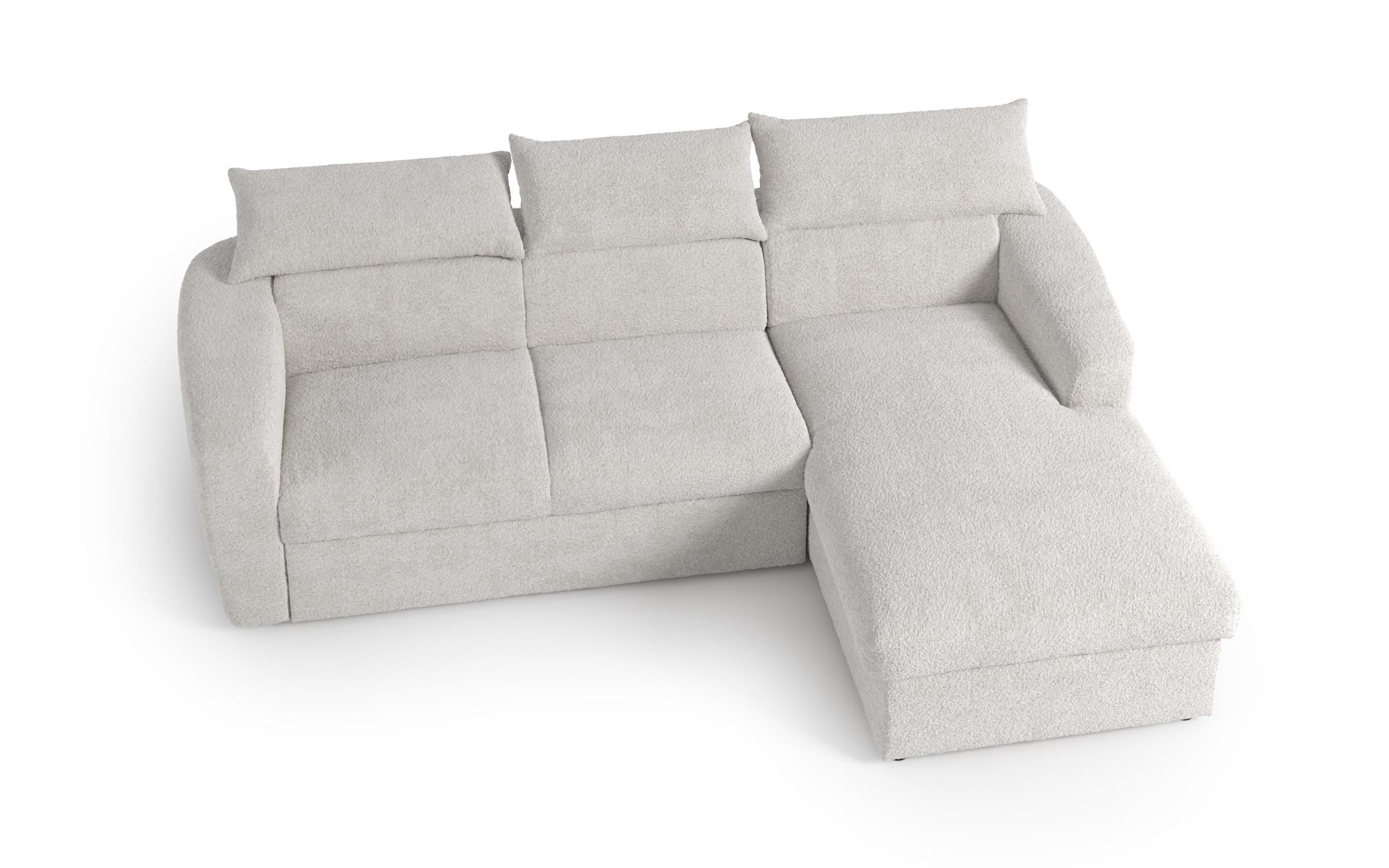 Extendable corner sofa Montero, white  5
