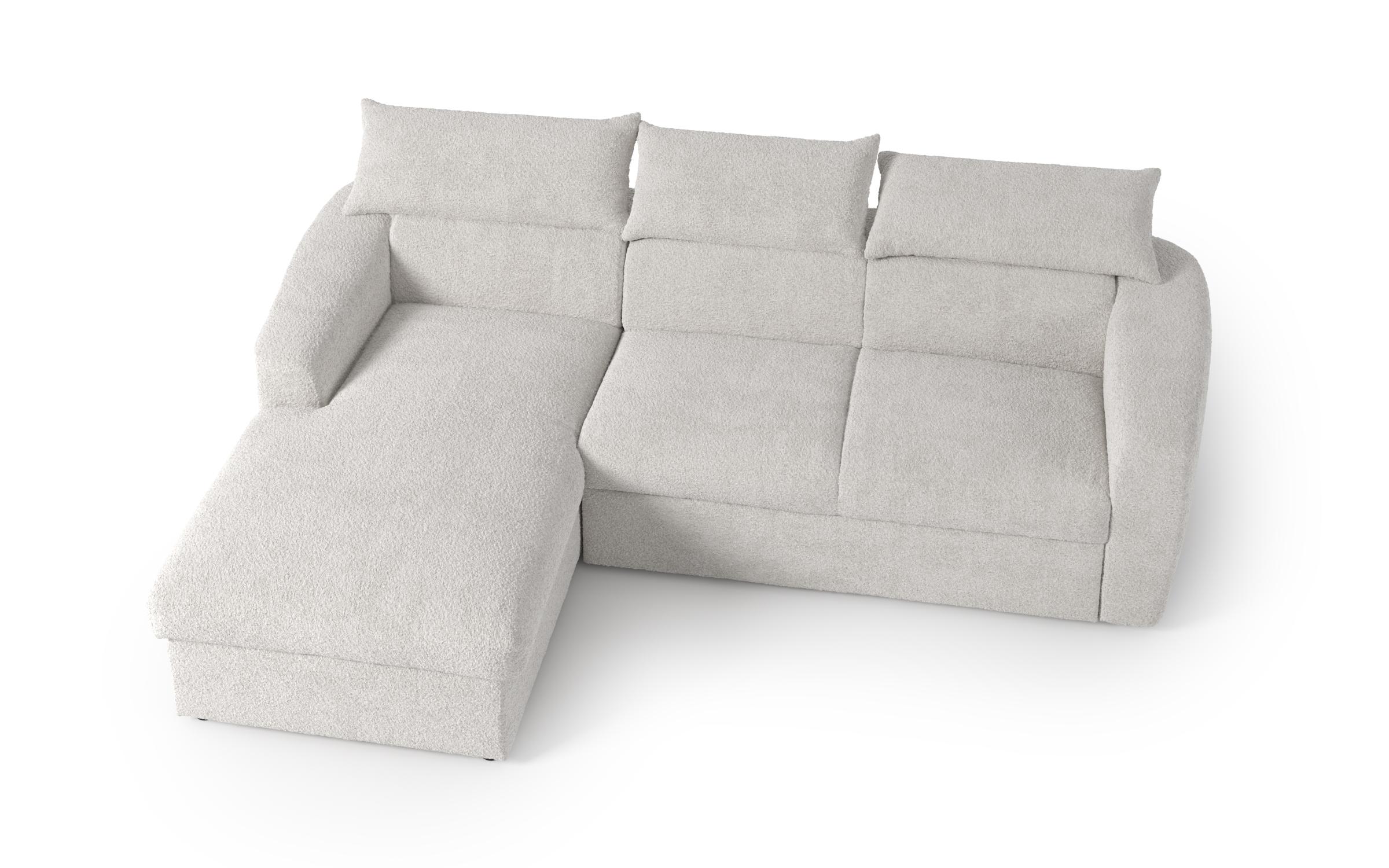 Extendable corner sofa Montero, white  5