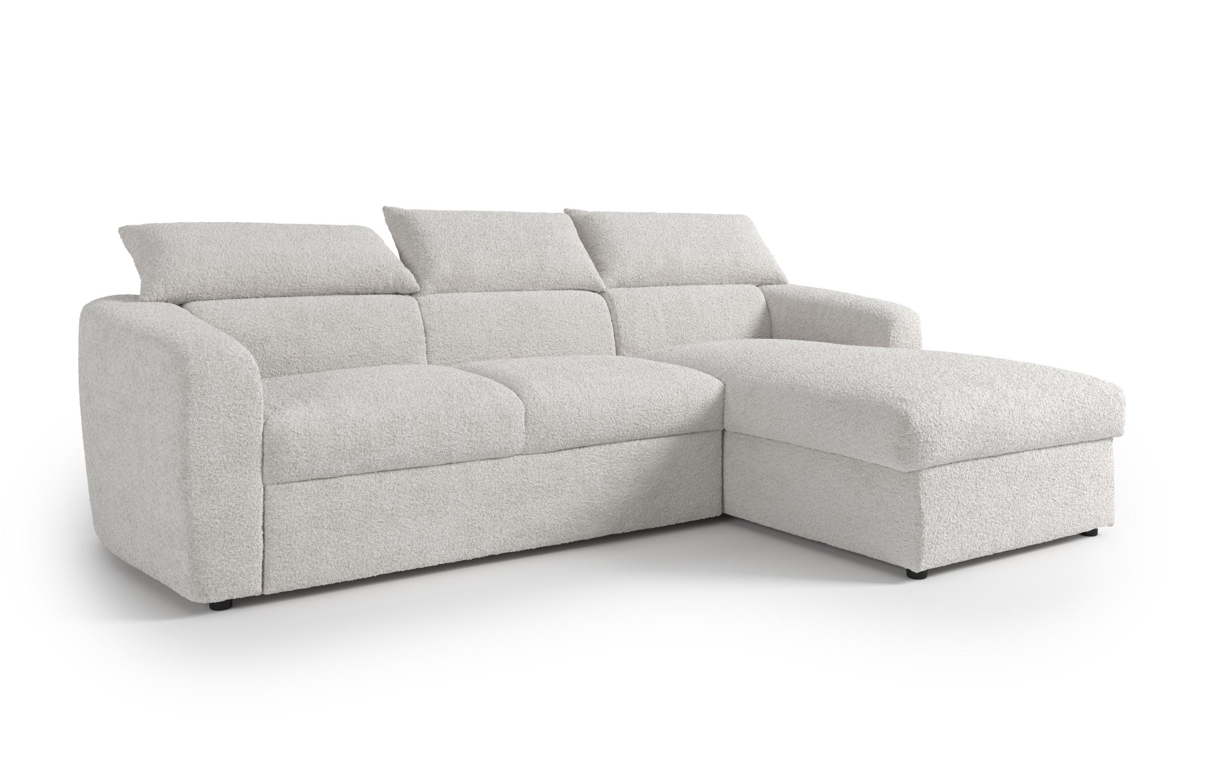 Extendable corner sofa Montero, white  4