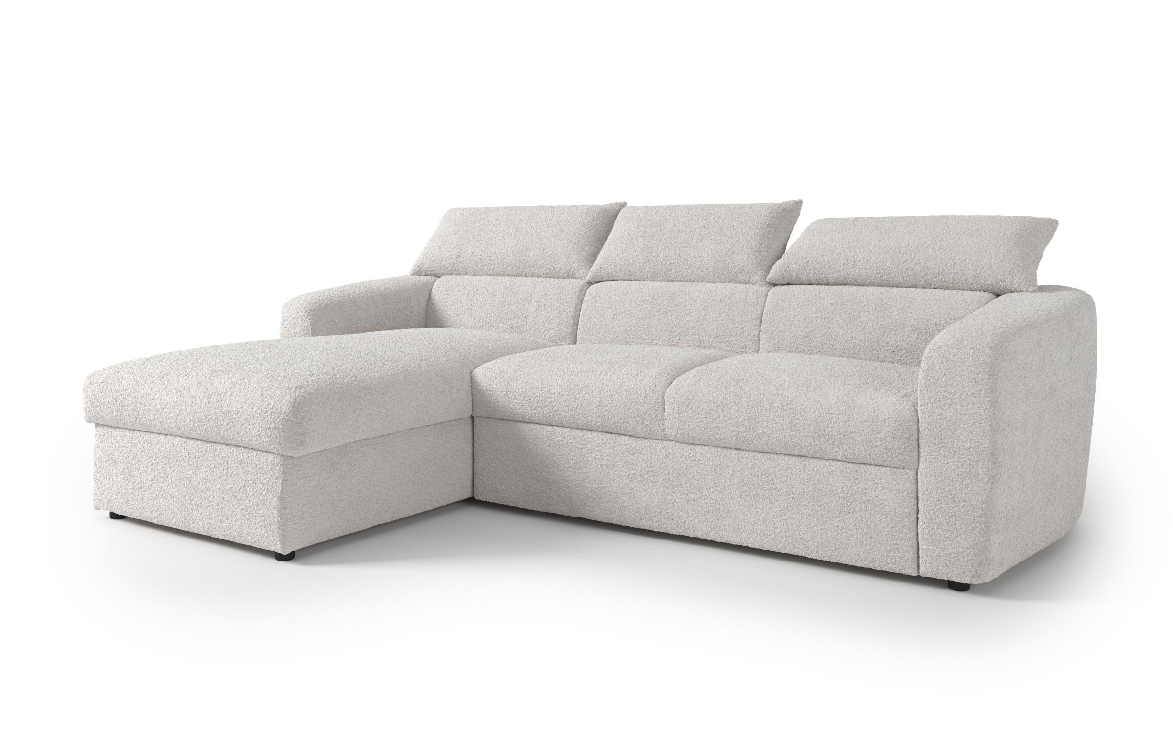 Extendable corner sofa Montero, white  4