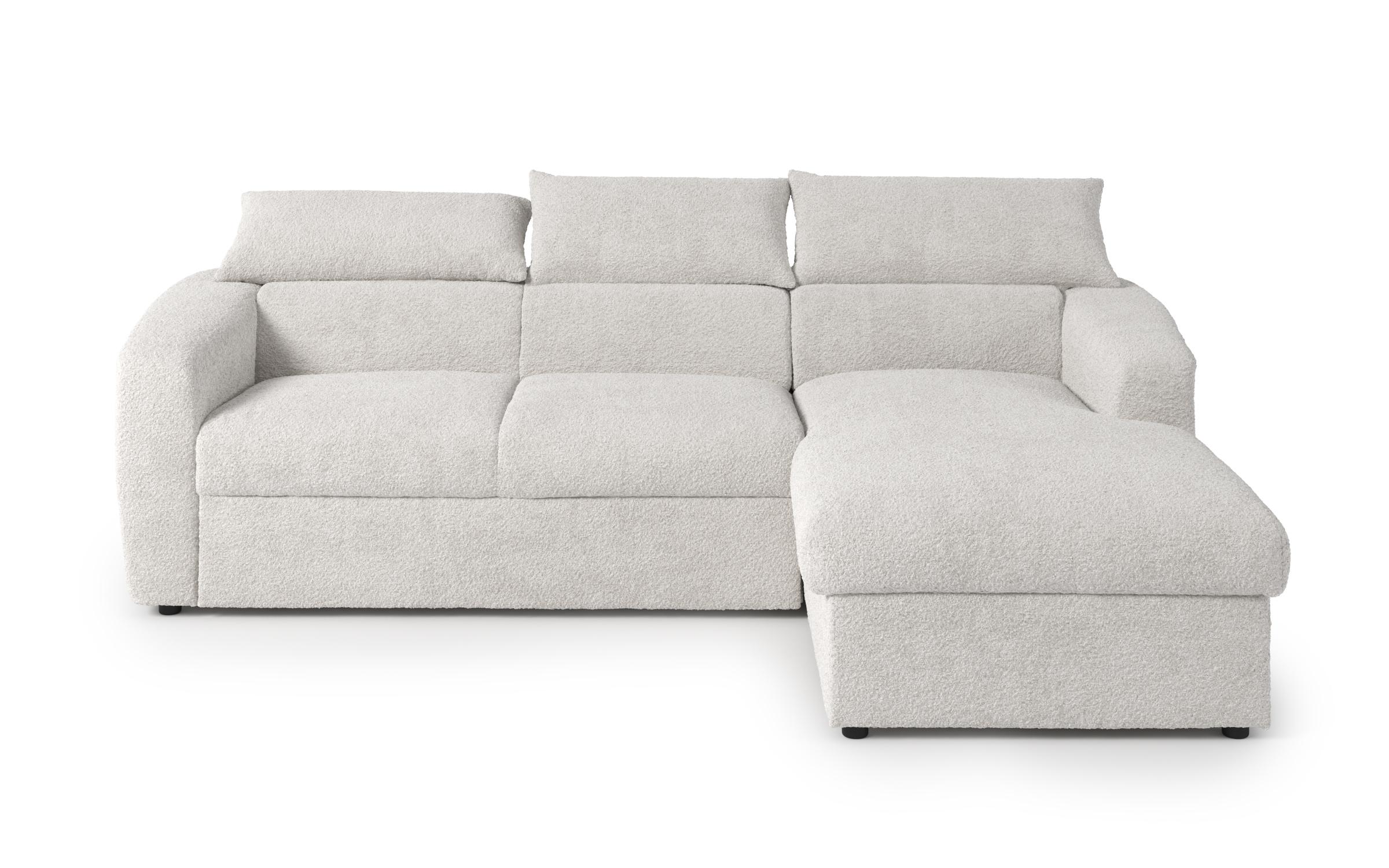 Extendable corner sofa Montero, white  3