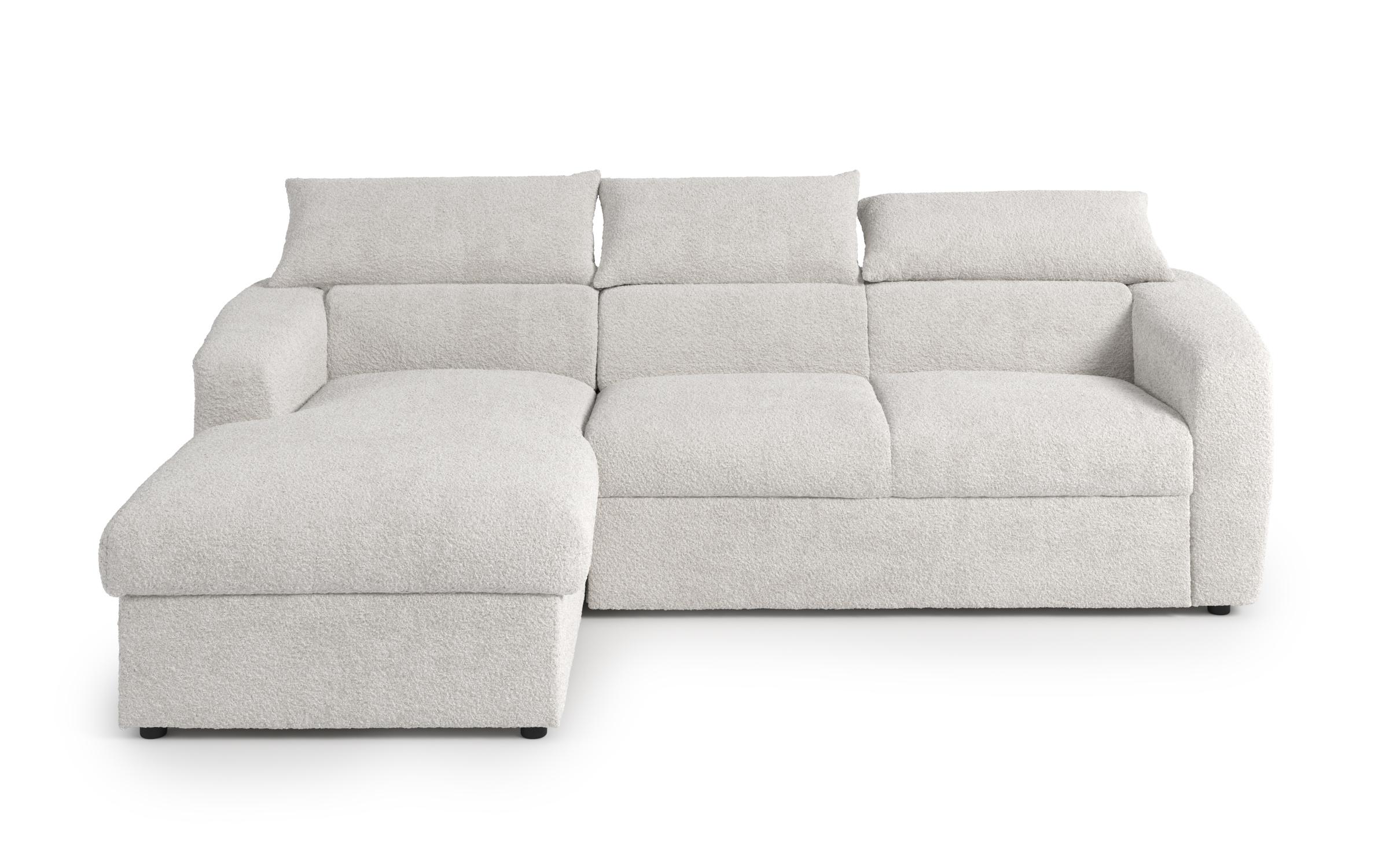 Extendable corner sofa Montero, white  3