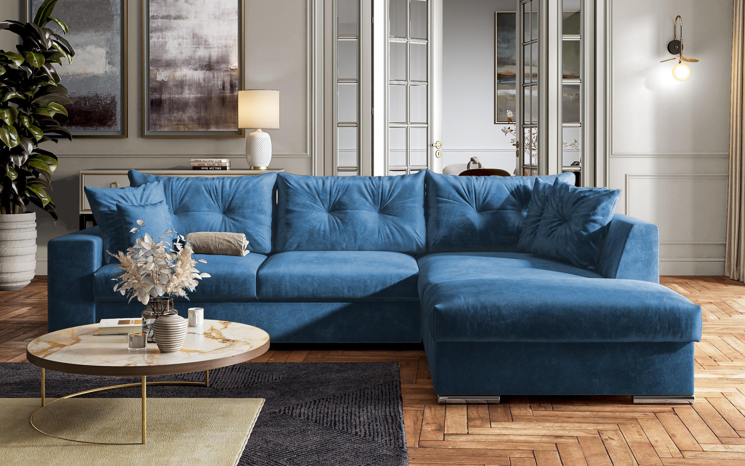 Extendable sofa Rome, blue  1