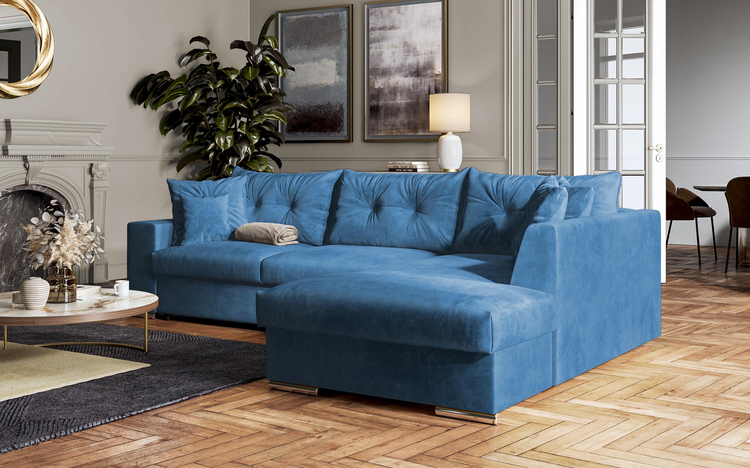 Extendable sofa Rome, blue  3