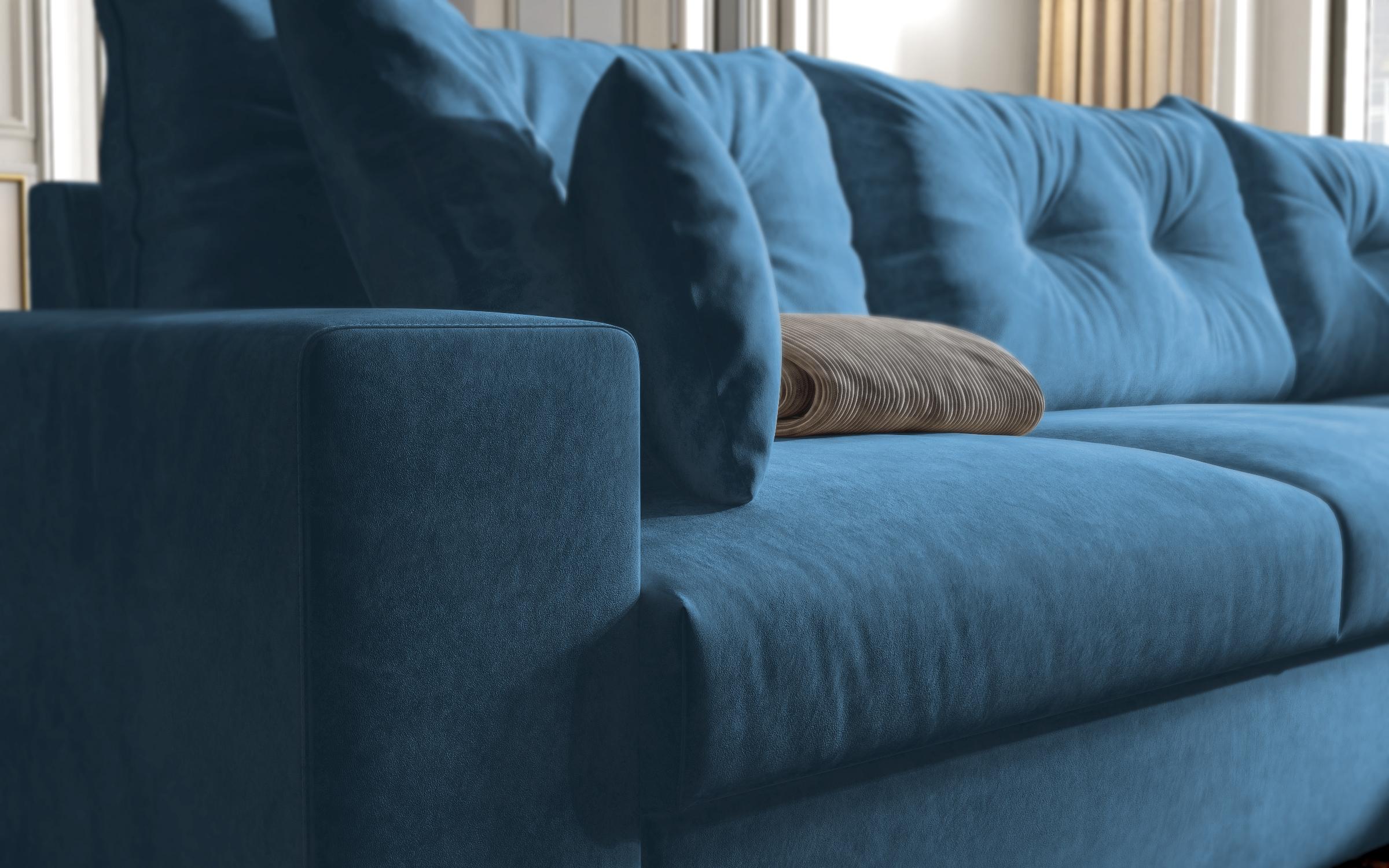 Extendable sofa Rome, blue  4