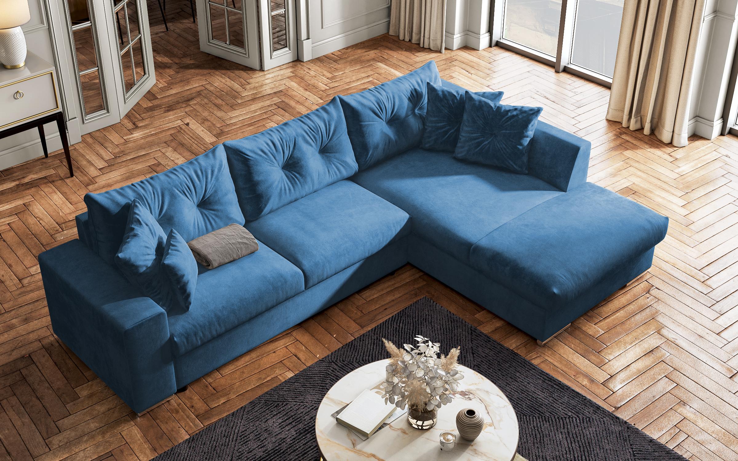 Extendable sofa Rome, blue  5