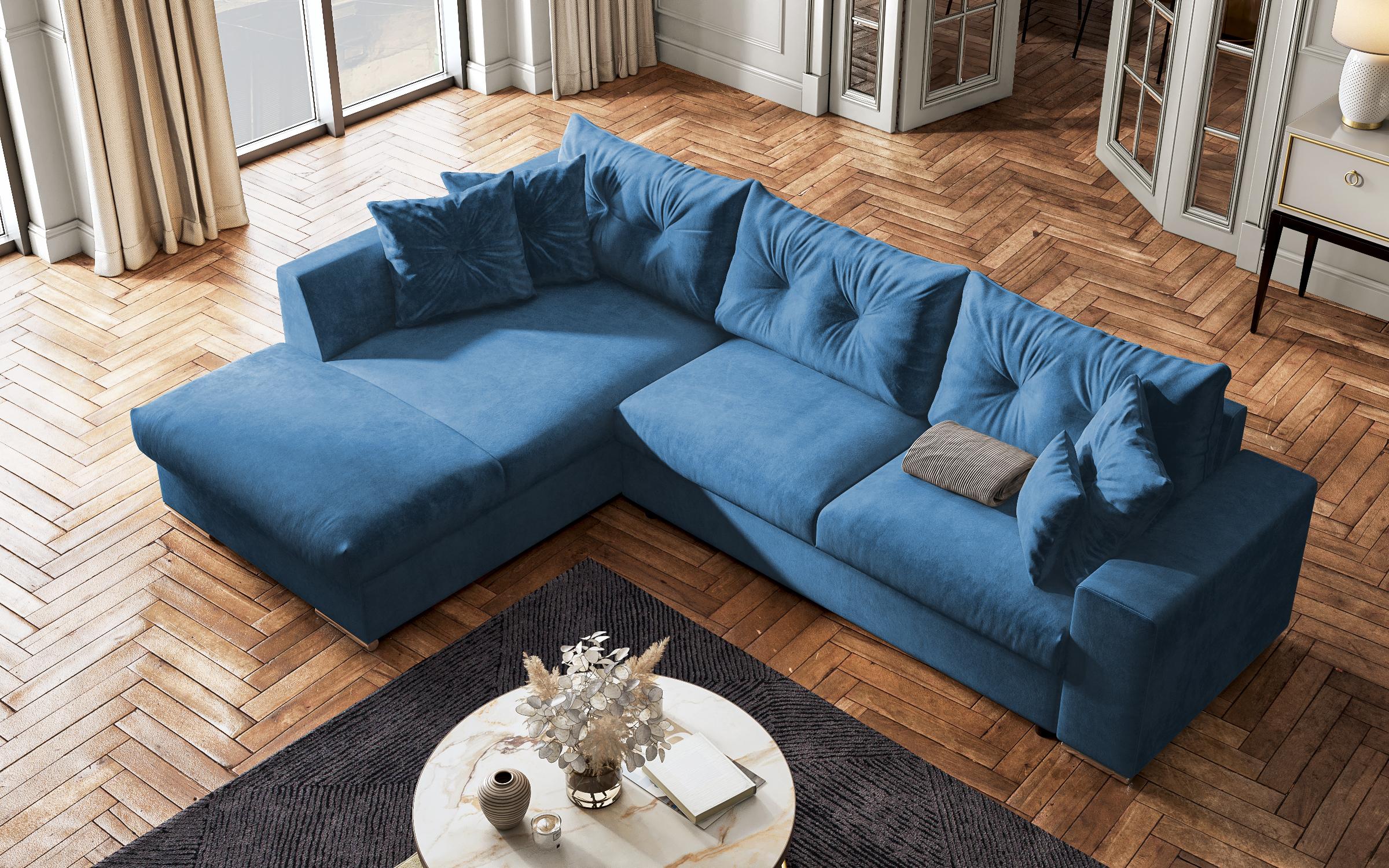 Extendable sofa Rome, blue  5